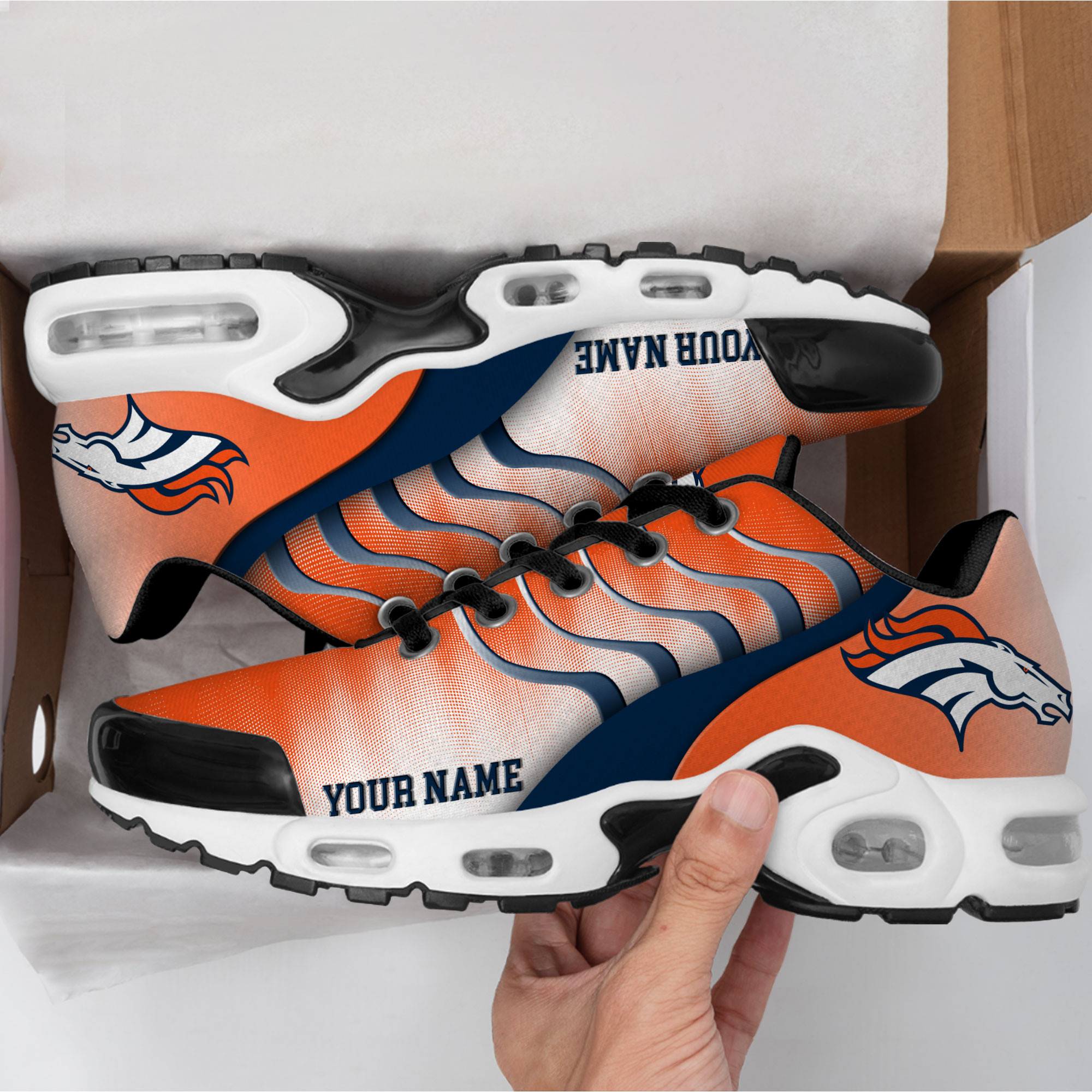 Denver Broncos – Premium NFL Endzone Runner Air Max Shoes – Limited Edition TTH190500 - Image 3