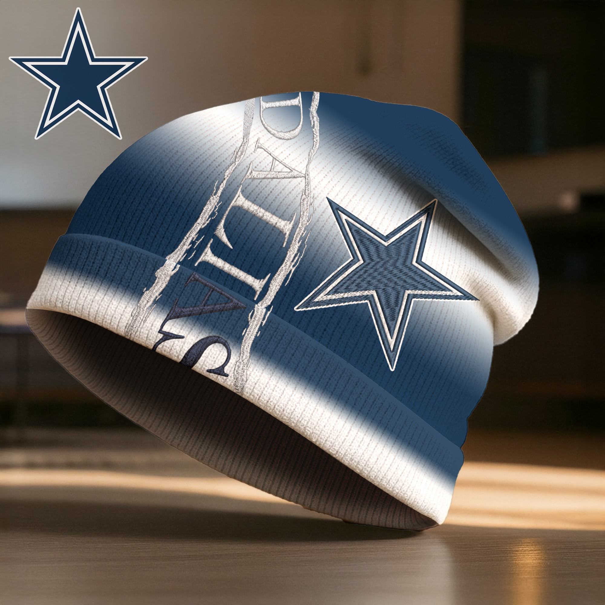 Dallas Cowboys | Premium NFL Pro Line Beanie Hat TTH200594 - Image 2