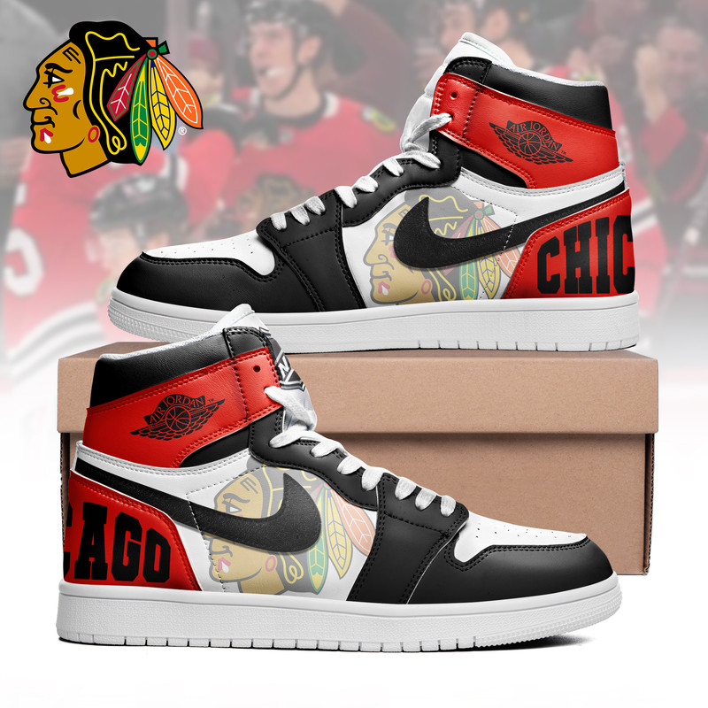 Chicago Blackhawks x Premium NHL Teams Limited Edition Air Jordan 1 High Top Sneakers – Gift for Fans TTH190530 - Image 2