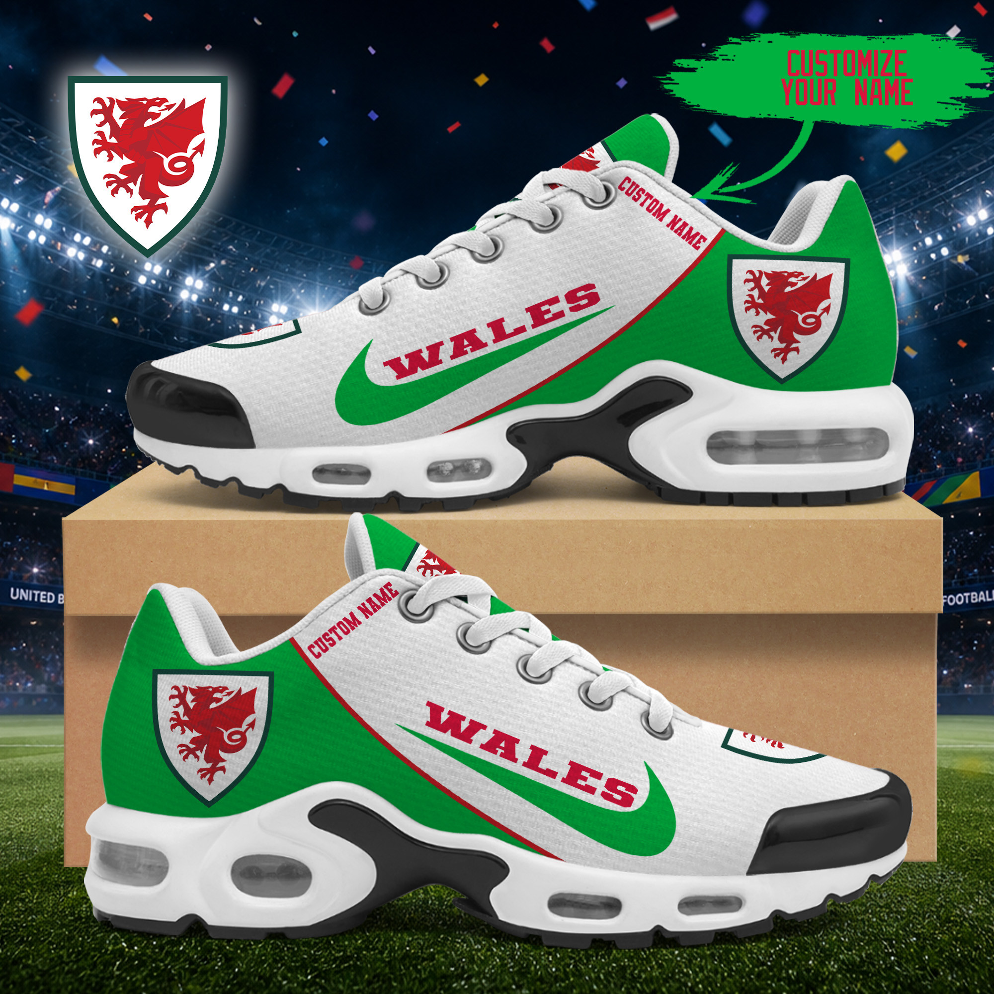 Wales x Premium World Cup 2026 Pride of the Game Air Max Shoes – Limited Edition TTH190521 - Image 2