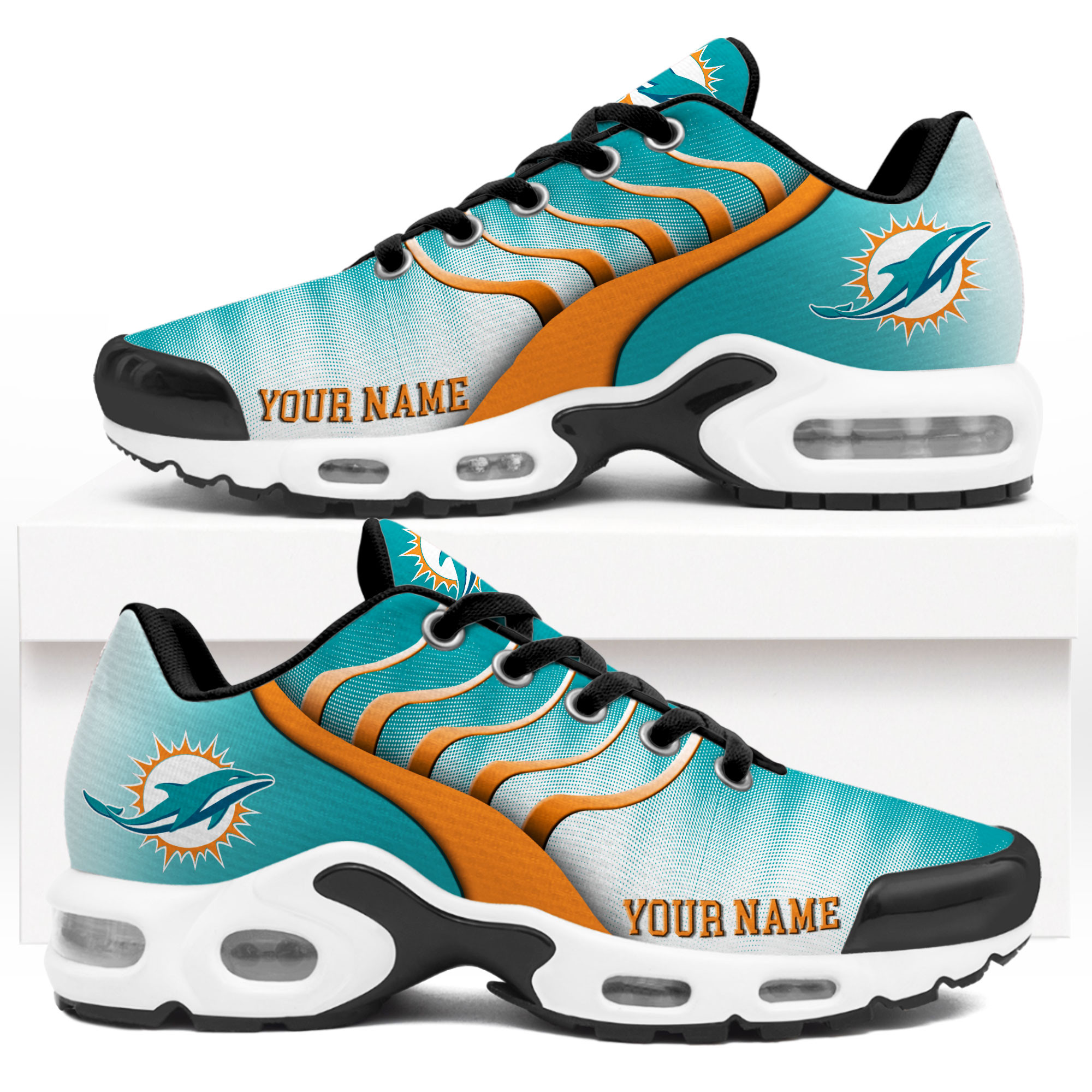 Miami Dolphins – Premium NFL Endzone Runner Air Max Shoes – Limited Edition TTH190500