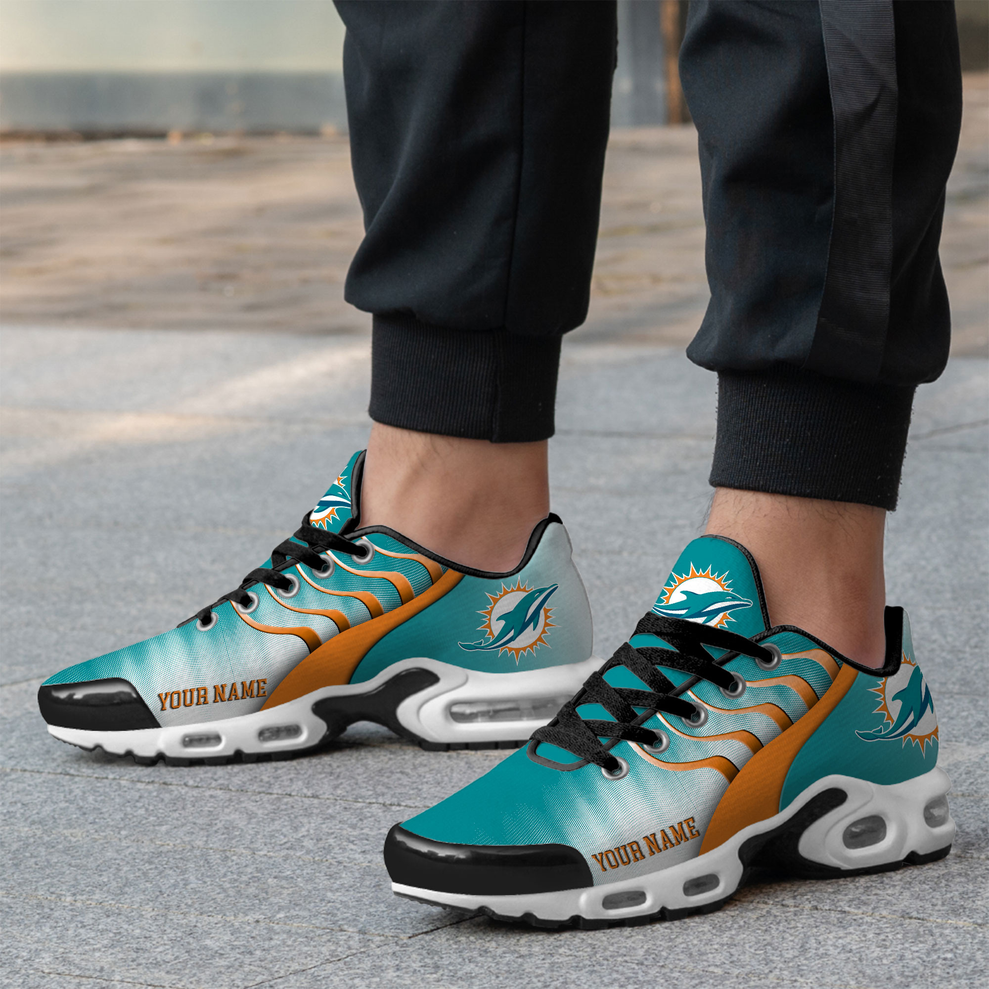 Miami Dolphins – Premium NFL Endzone Runner Air Max Shoes – Limited Edition TTH190500 - Image 4