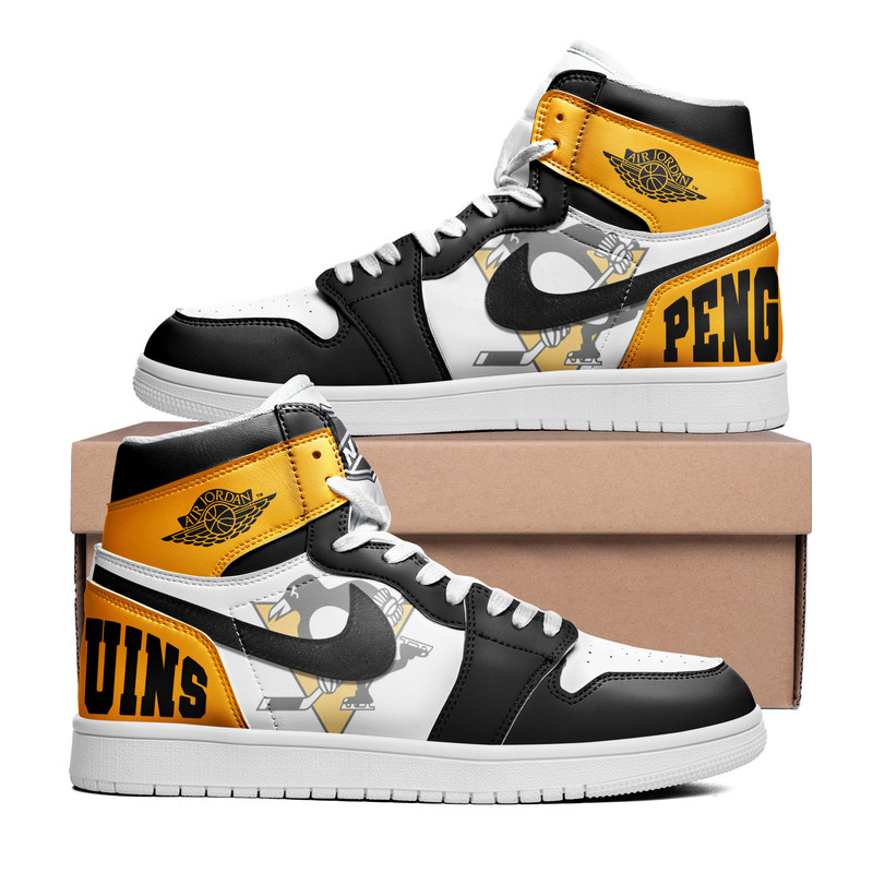 Pittsburgh Penguins x Premium NHL Teams Limited Edition Air Jordan 1 High Top Sneakers – Gift for Fans TTH190530