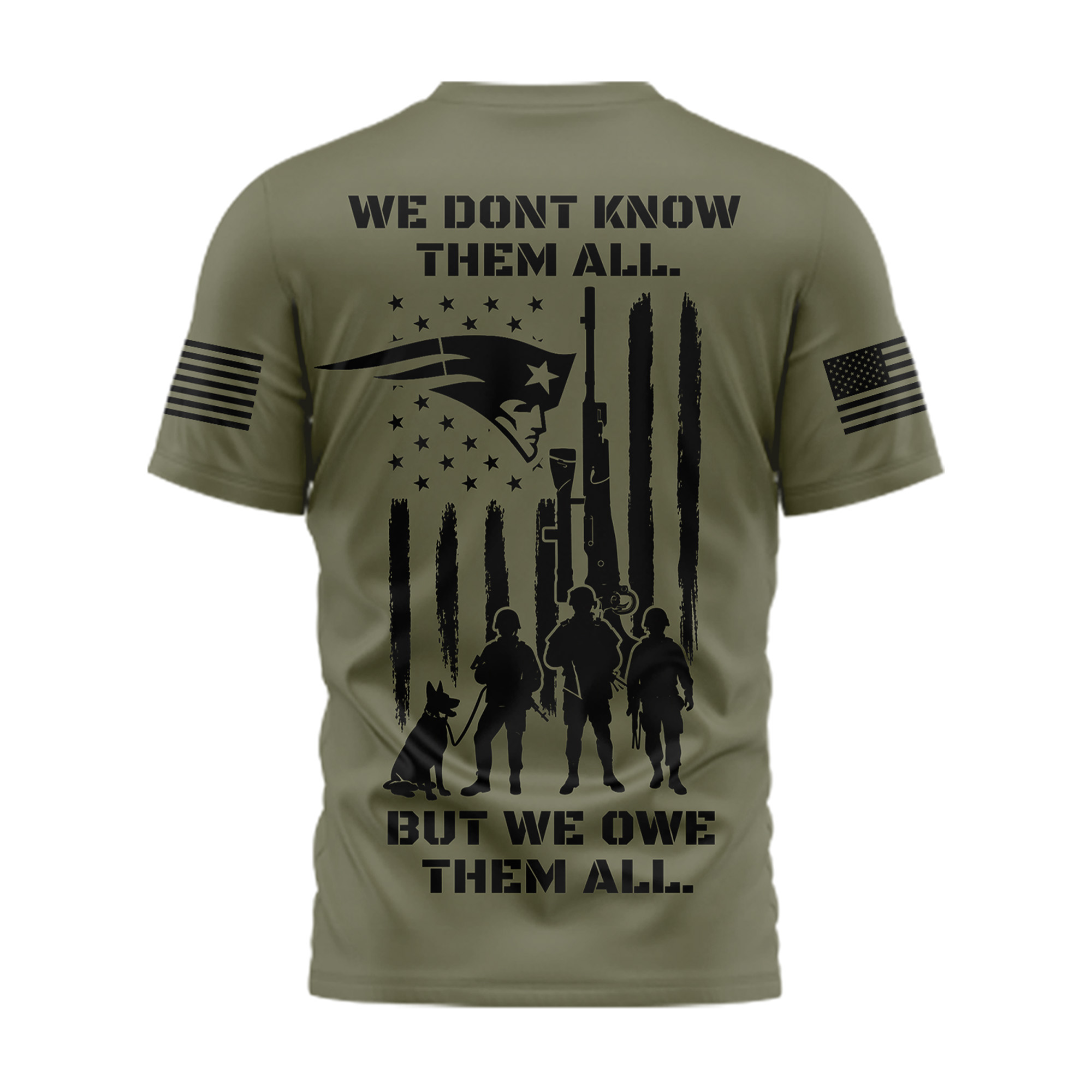 New England Patriots | Premium NFL Celebrating Memorial Day 3D Shirt TTH200580 - Image 3