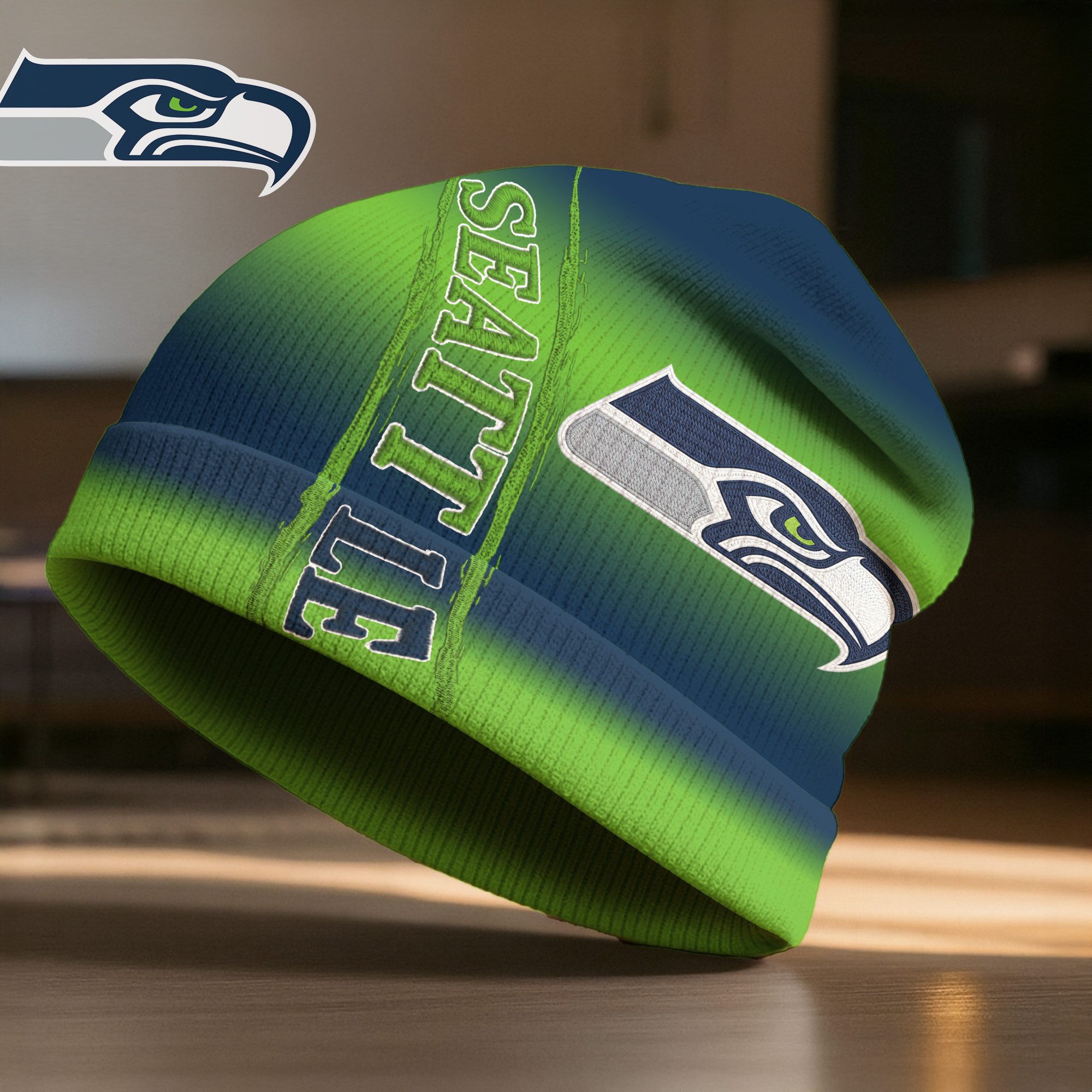 Seattle Seahawks | Premium NFL Pro Line Beanie Hat TTH200594 - Image 2