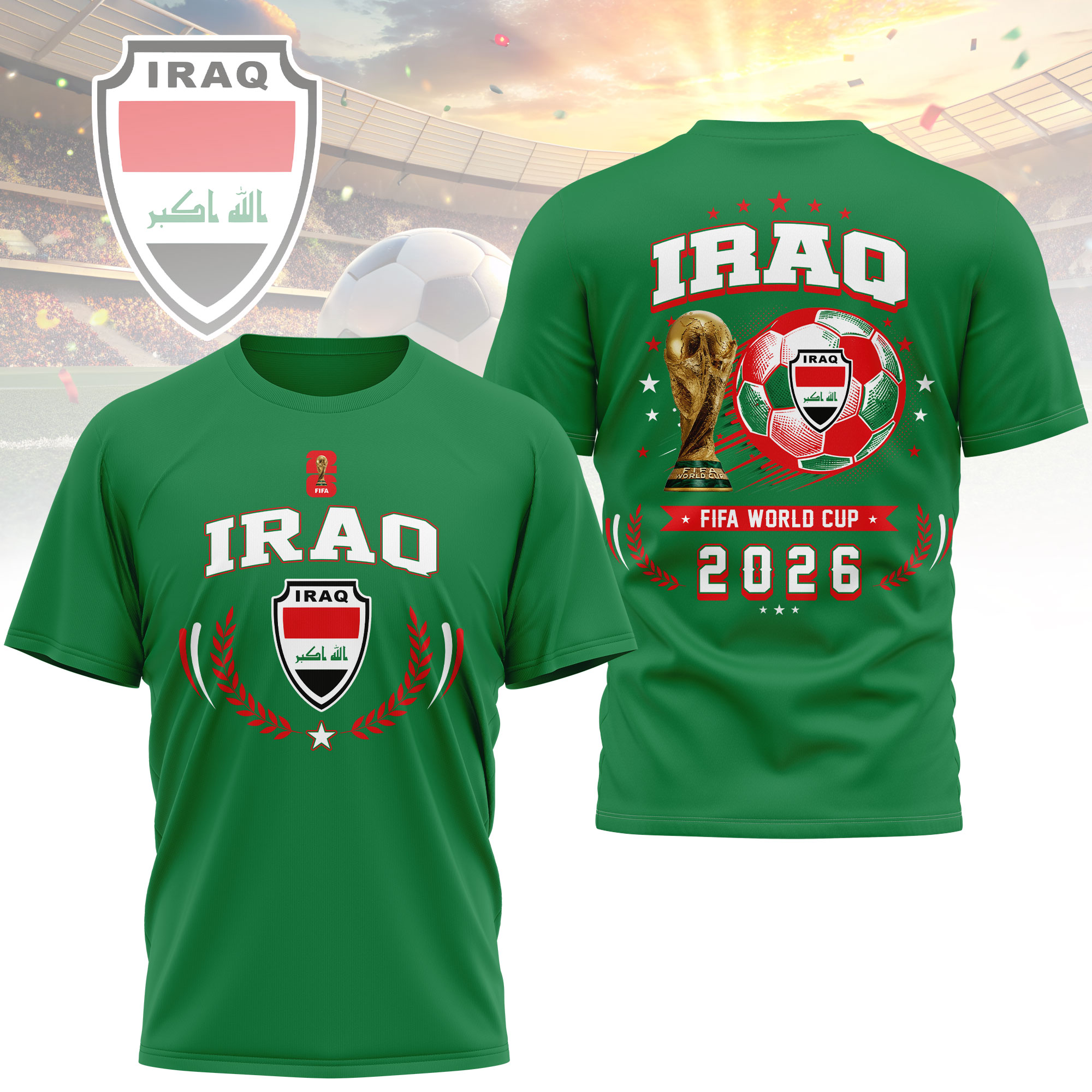 Iraq | Premium World Cup 2026 Classic 3D Shirt TTH200568 - Image 4