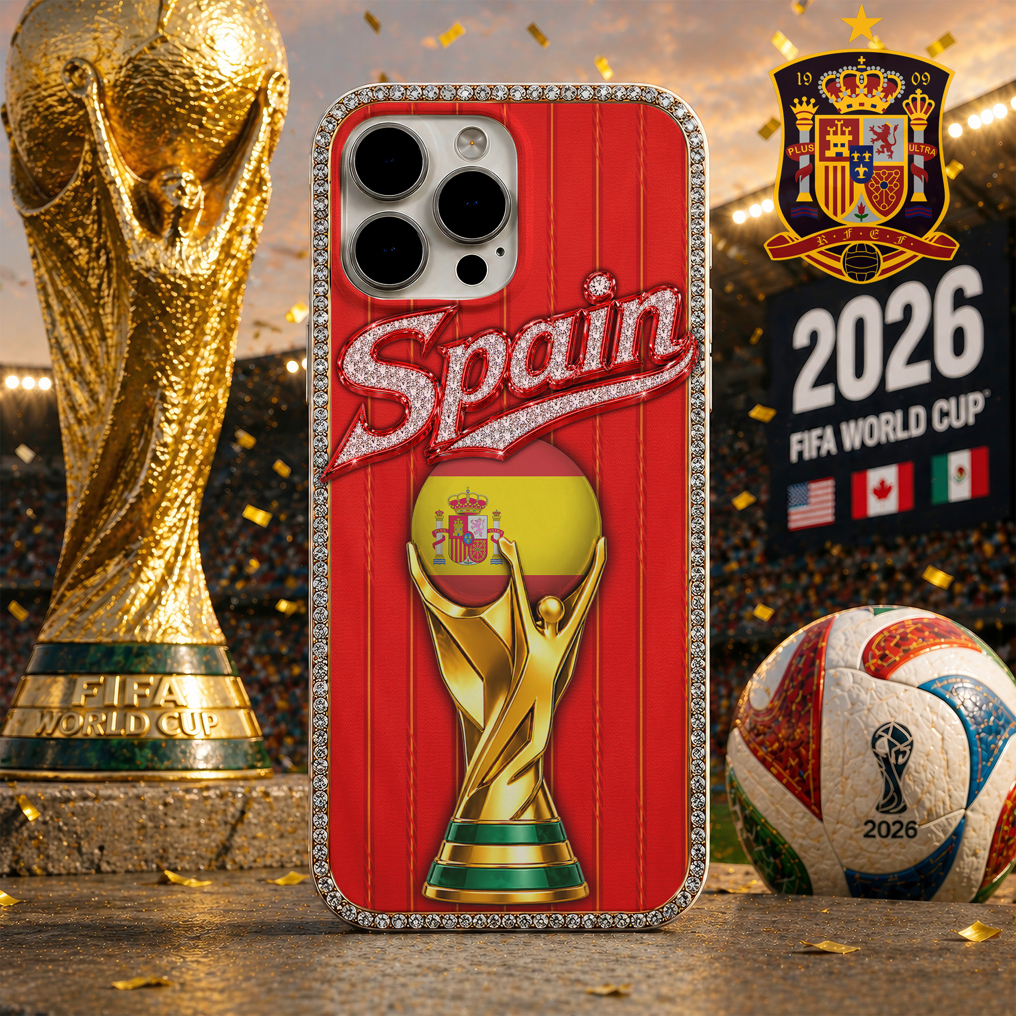 Spain | Premium World Cup 2026 Champion Phone Case TTH200593