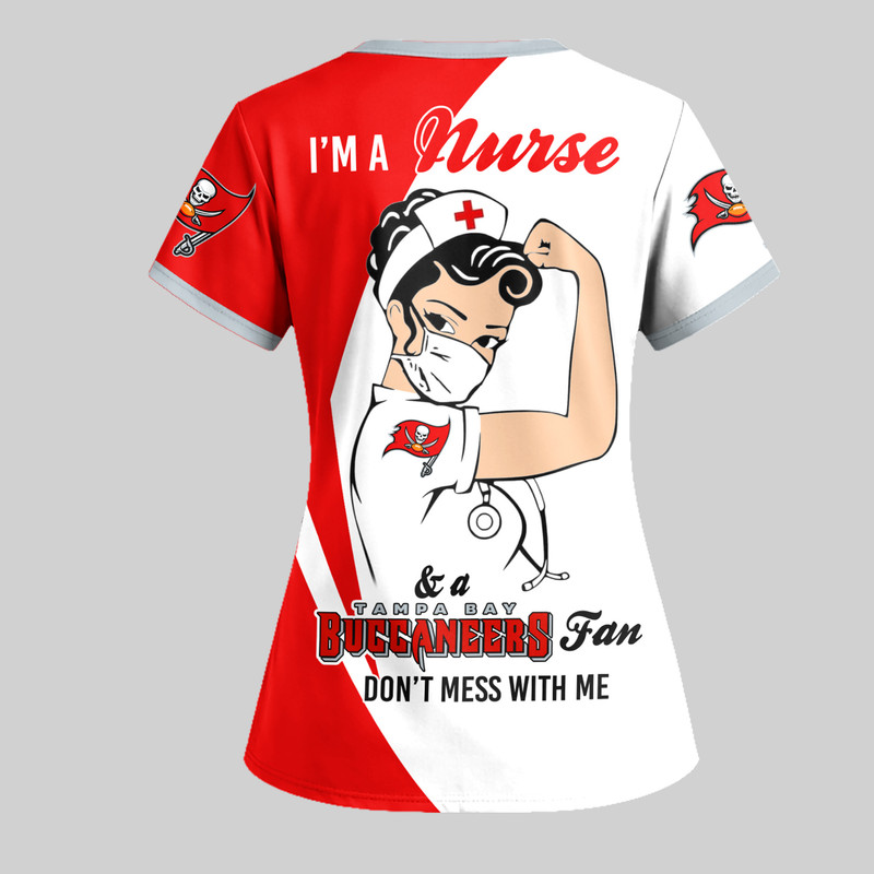 Tampa Bay Buccaneers | Premium NFL Don’t Mess With This Nurse Shirt TTH200551 - Image 3