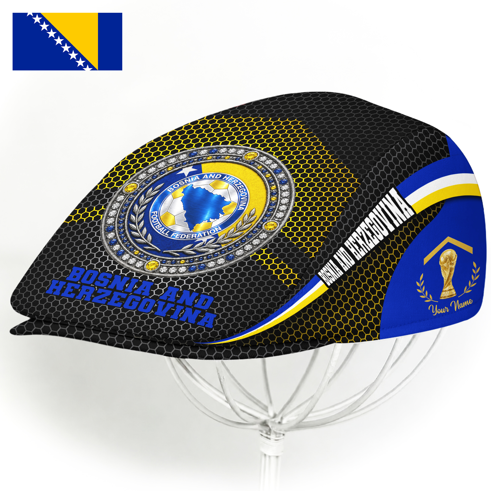 Bosnia and Herzegovina | Premium World Cup 2026 Jeff Cap TTH200592 - Image 2