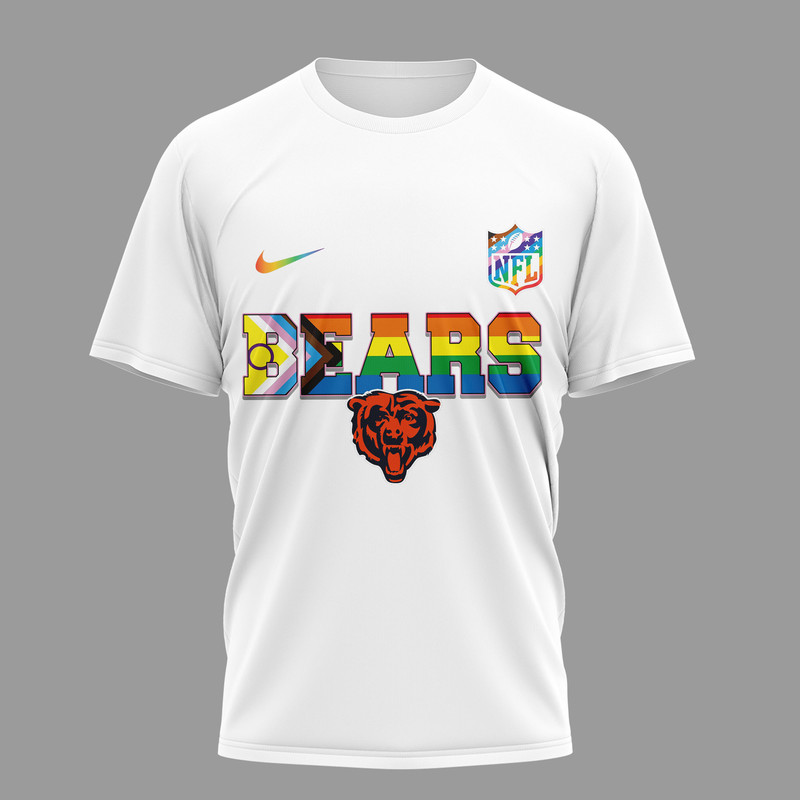 Chicago Bears | Premium NFL Snoopy Pride Month 3D T-Shirt TTH200589