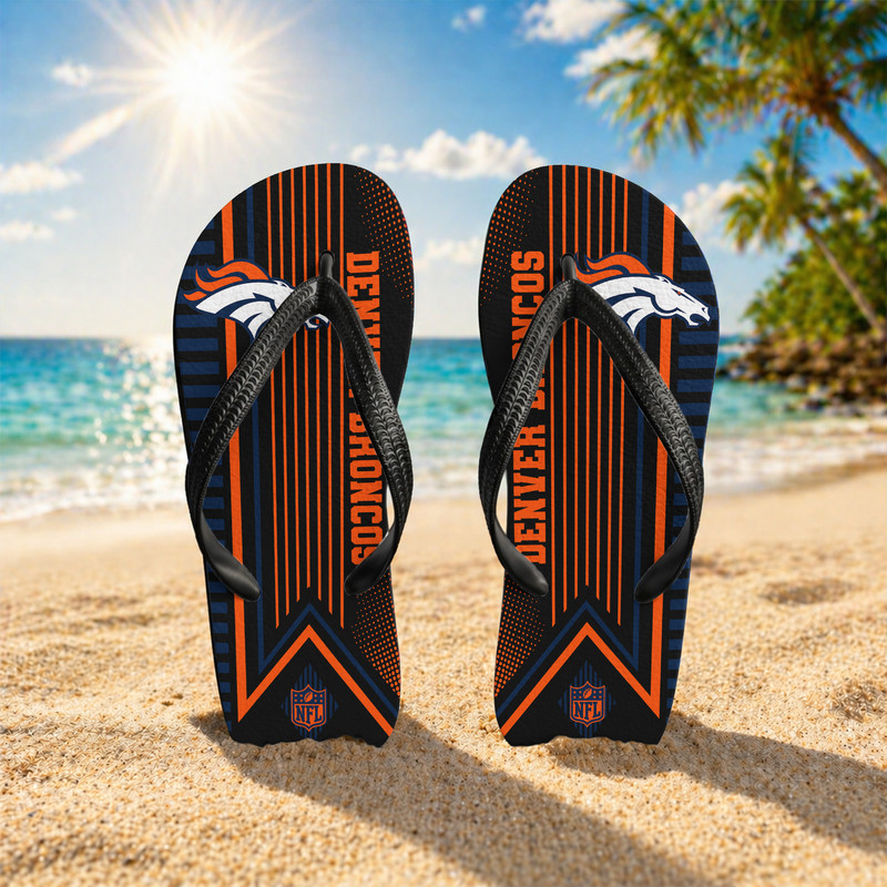 Denver Broncos | Premium NFL Summer Sporty Flip Flop TTH200555 - Image 2