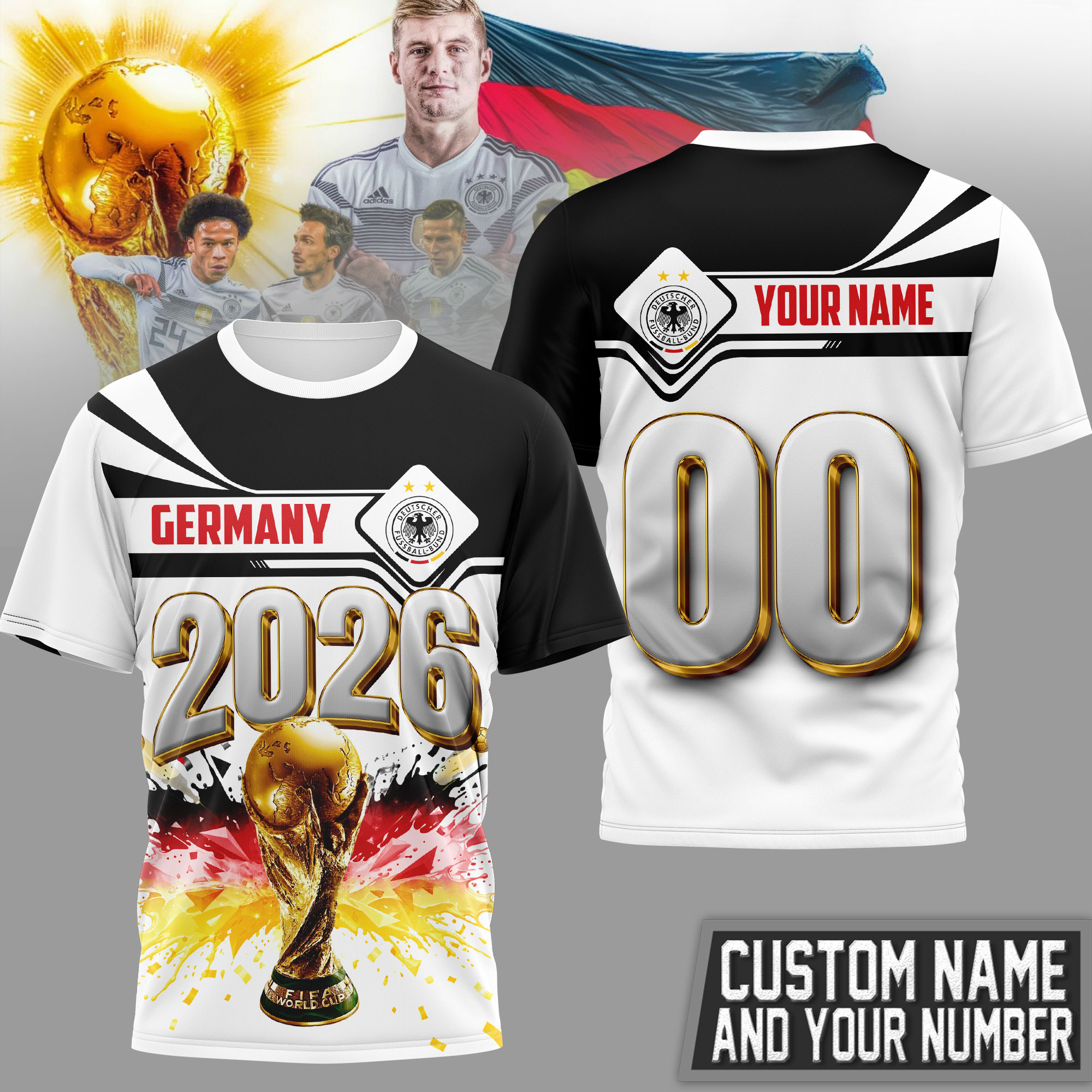 Germany | Premium World Cup 2026 Heritage Champion 3D Shirt TTH200585 - Image 2