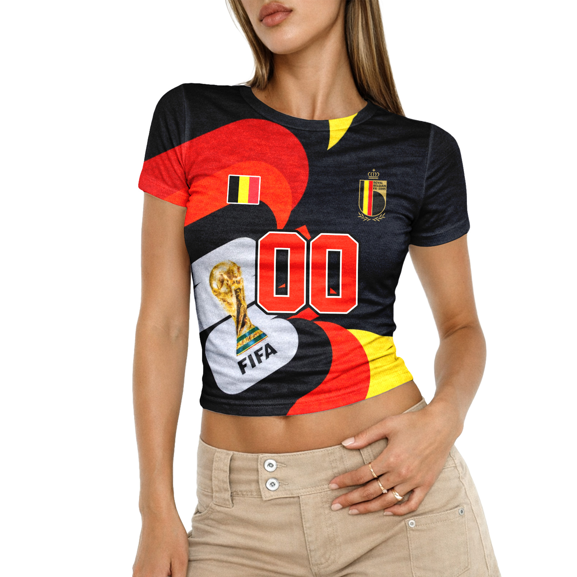 Belgium | Premium World Cup 2026 FIFA 3D Baby Tee TTH200596