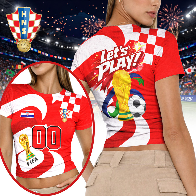 Croatia | Premium World Cup 2026 FIFA 3D Baby Tee TTH200596 - Image 2