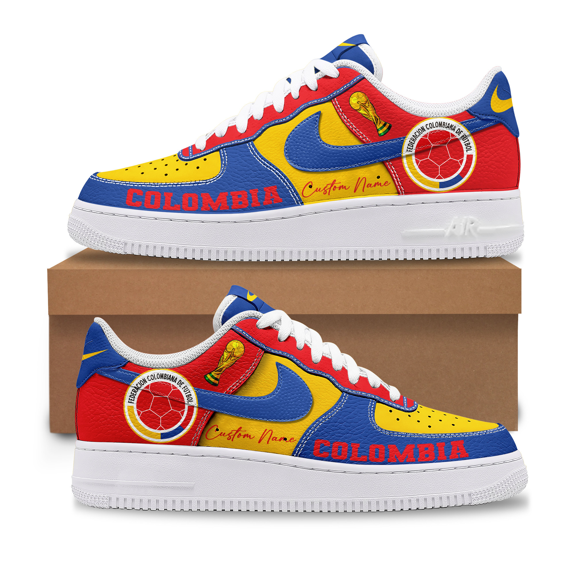Colombia – Premium World Cup 2026 The Game We Love AF1 Shoes – Gift for Fans TTH190507