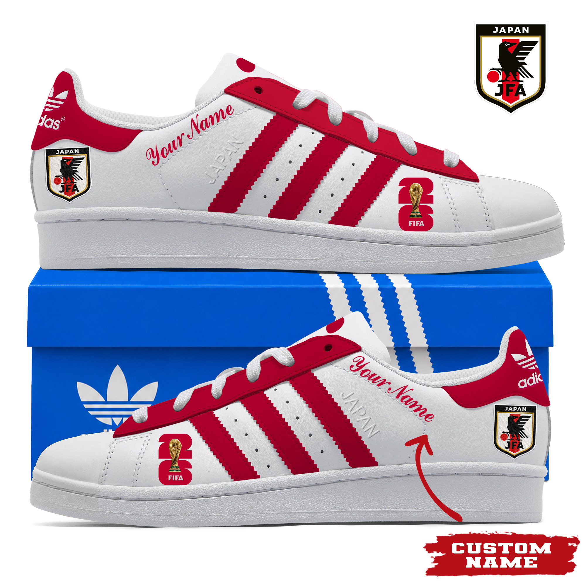 Japan x Premium World Cup 2026 Stan Smith Shoes – Limited Edition TTH190522 - Image 2