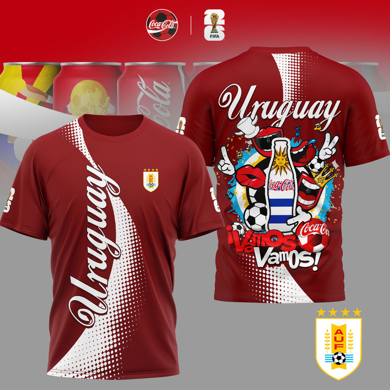 Uruguay | Premium World Cup 2026 Coca Cola Classic 3D Shirt TTH210506 - Image 2