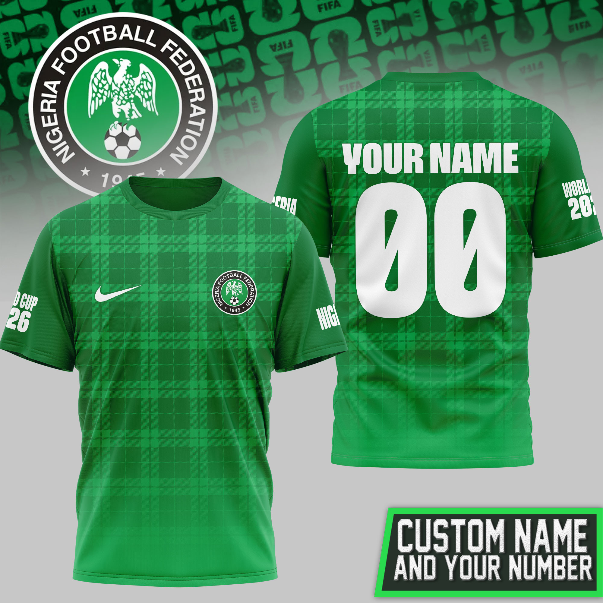 Nigeria | Premium World Cup 2026 Prestige 3D Shirt TTH200572 - Image 2