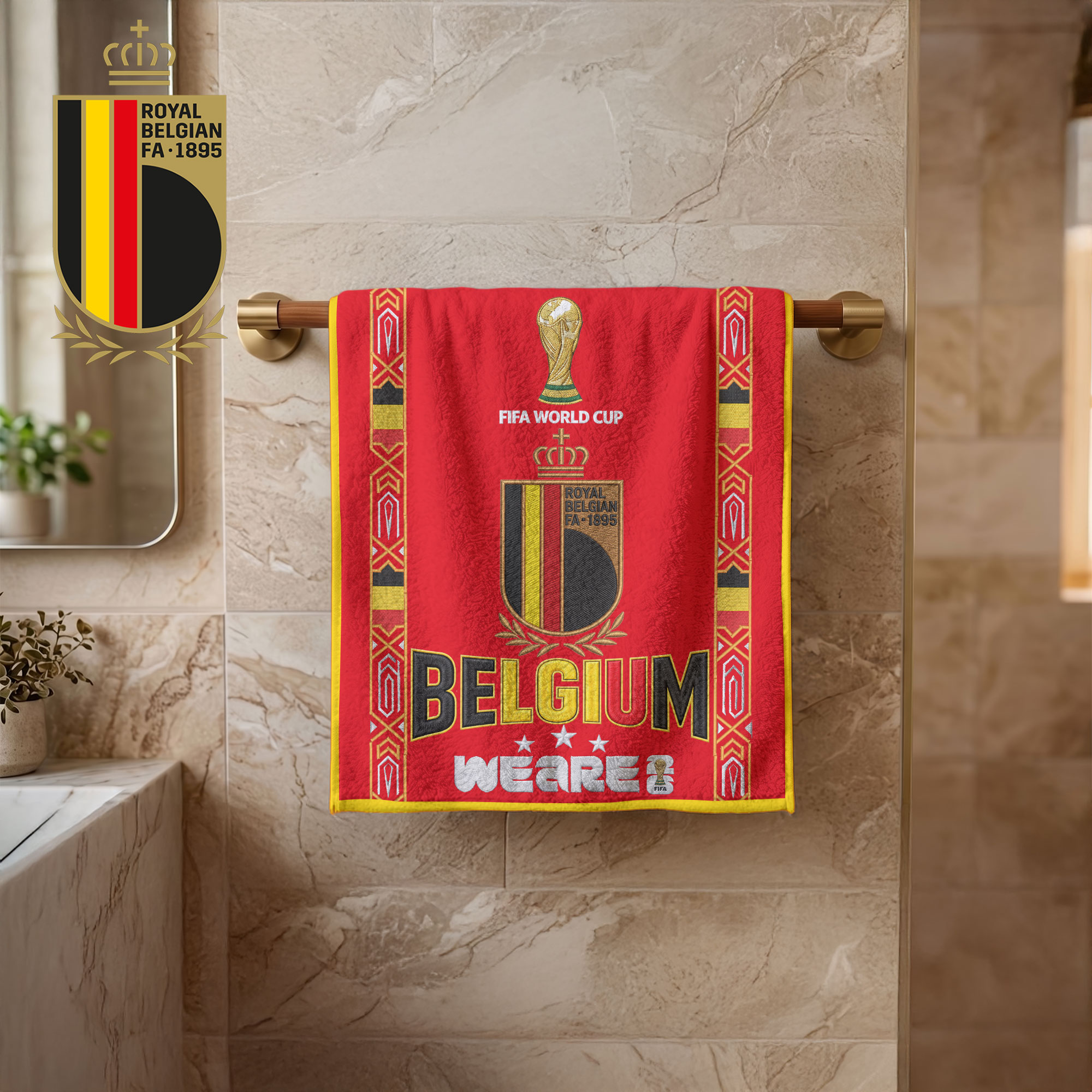Belgium | Premium World Cup 2026 National Team Bath Towel TTH210511 - Image 2