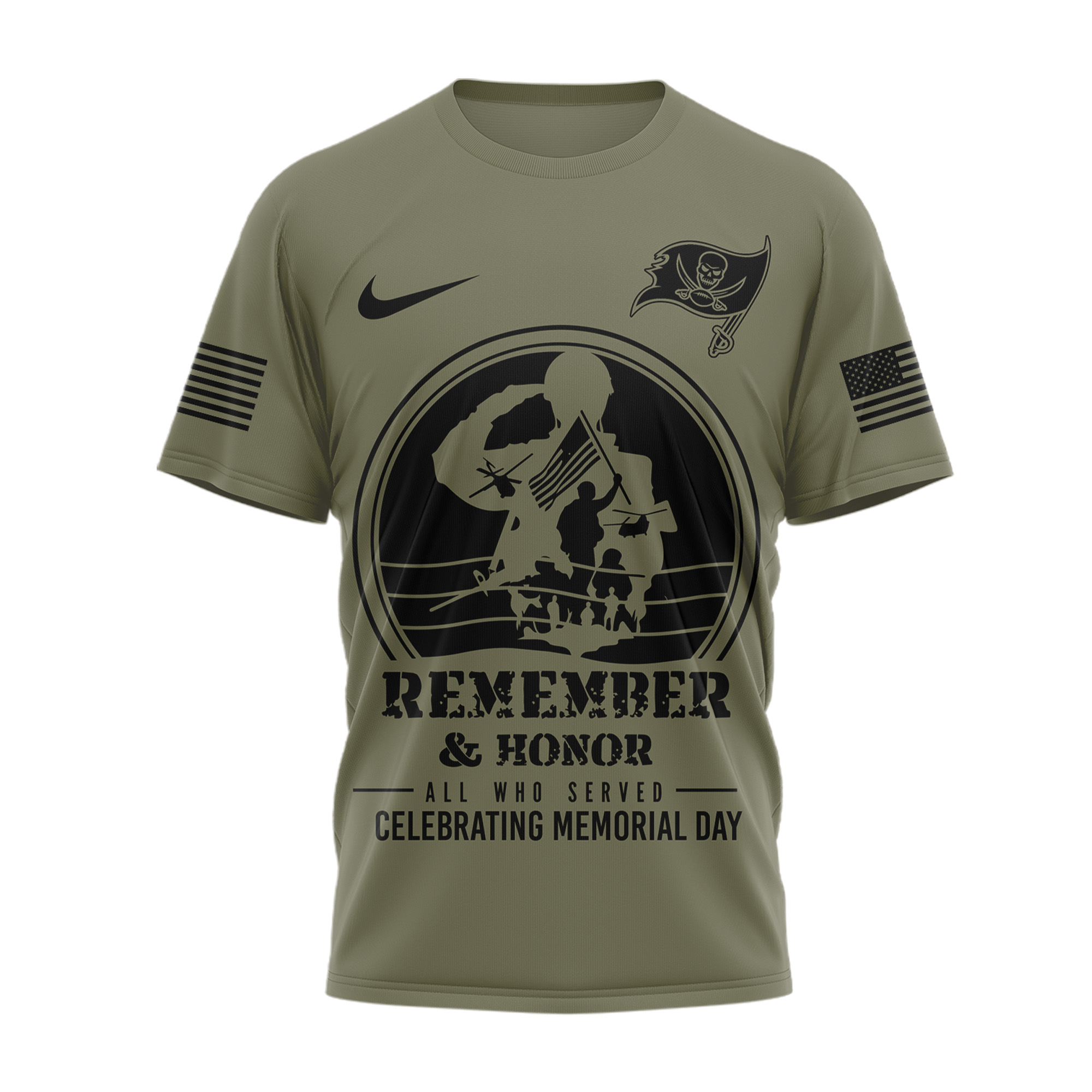 Tampa Bay Buccaneers | Premium NFL Celebrating Memorial Day 3D Shirt TTH200580