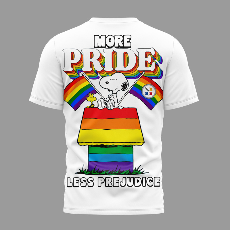 Pittsburgh Steelers | Premium NFL Snoopy Pride Month 3D T-Shirt TTH200589 - Image 3