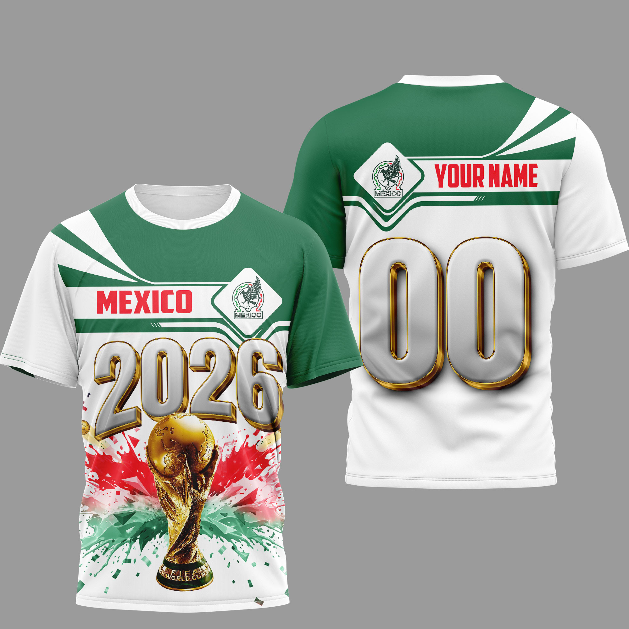 Mexico | Premium World Cup 2026 Heritage Champion 3D Shirt TTH200585