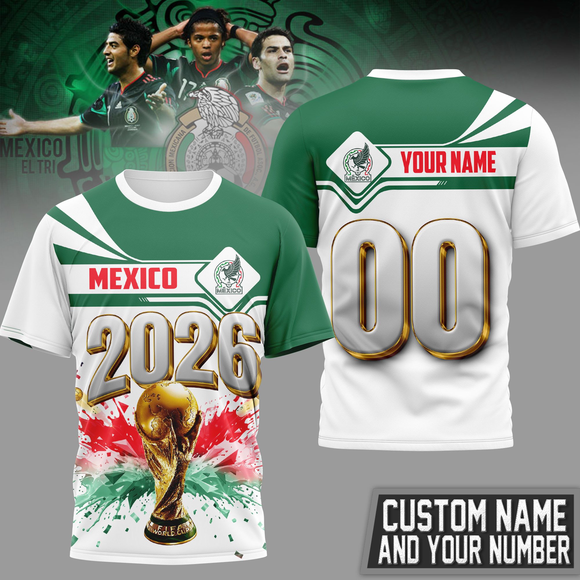Mexico | Premium World Cup 2026 Heritage Champion 3D Shirt TTH200585 - Image 2
