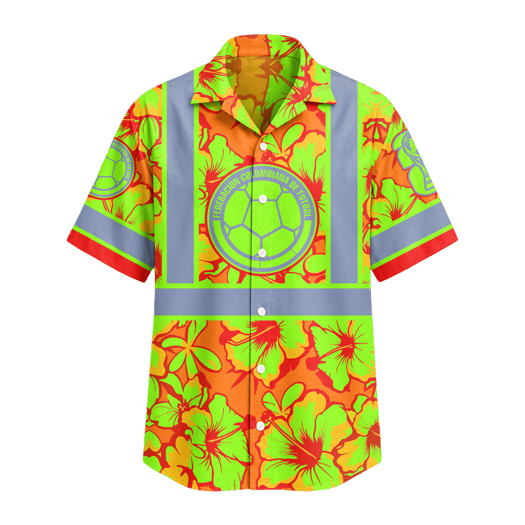 Colombia | Premium World Cup 2026 Hi-vis Hawaiian Shirt TTH200567