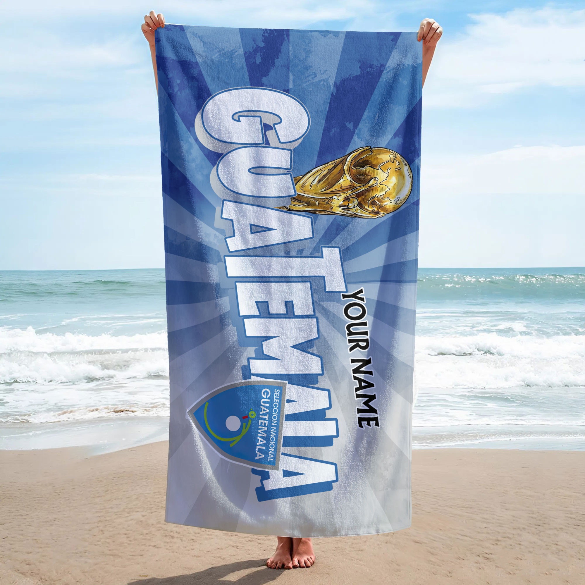 Guatemala | Premium World Cup 2026 Land of Champions Beach Towel TTH210512 - Image 3