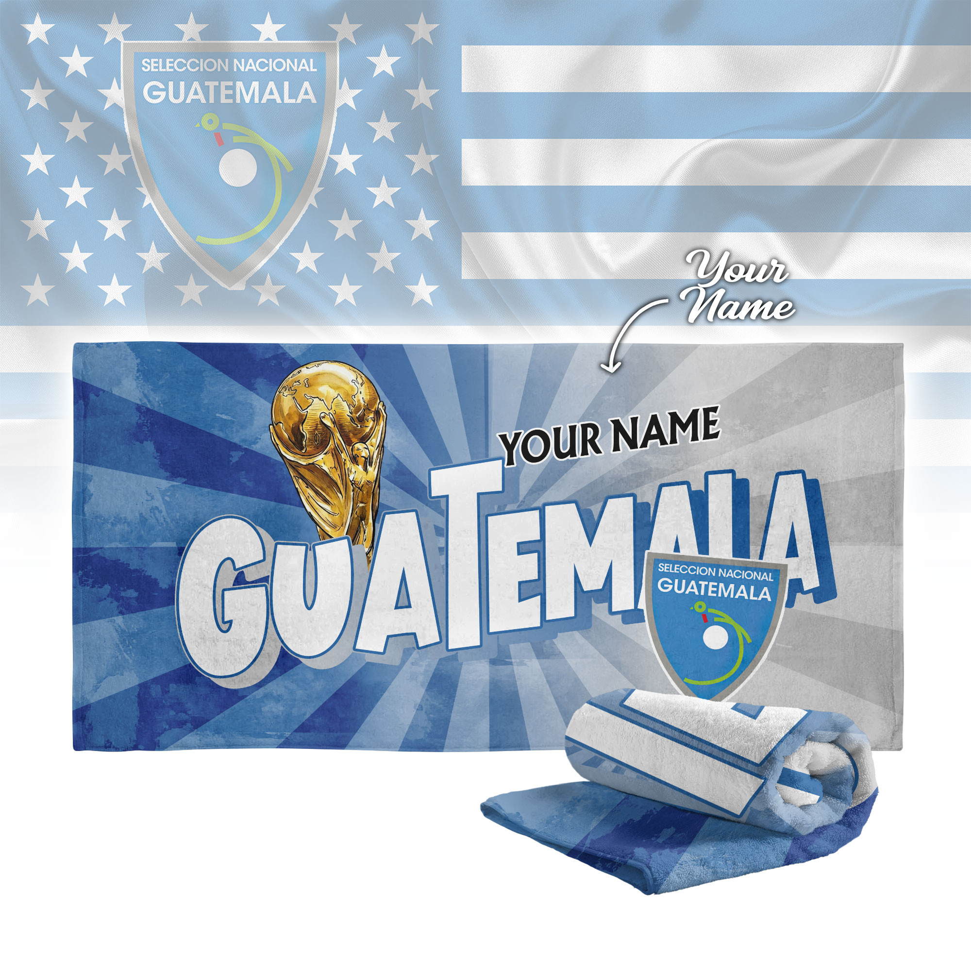 Guatemala | Premium World Cup 2026 Land of Champions Beach Towel TTH210512 - Image 2