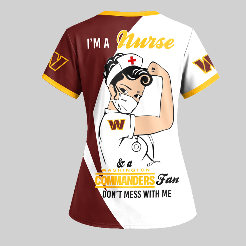 Washington Commanders | Premium NFL Don’t Mess With This Nurse Shirt TTH200551 - Image 3