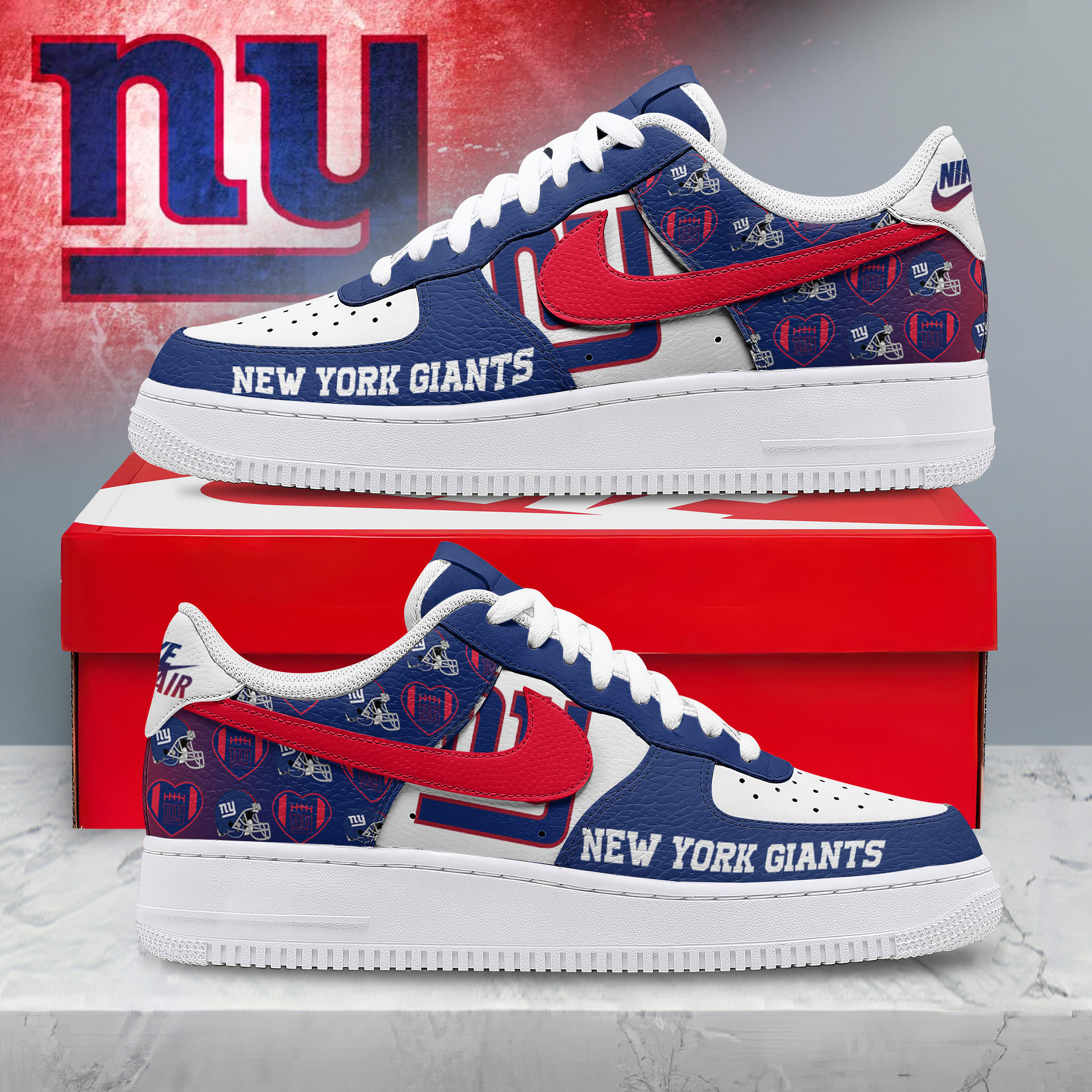 New York Giants – Premium NFL Gridiron Classic AF1 Shoes – Gift for Fans TTH190504 - Image 2