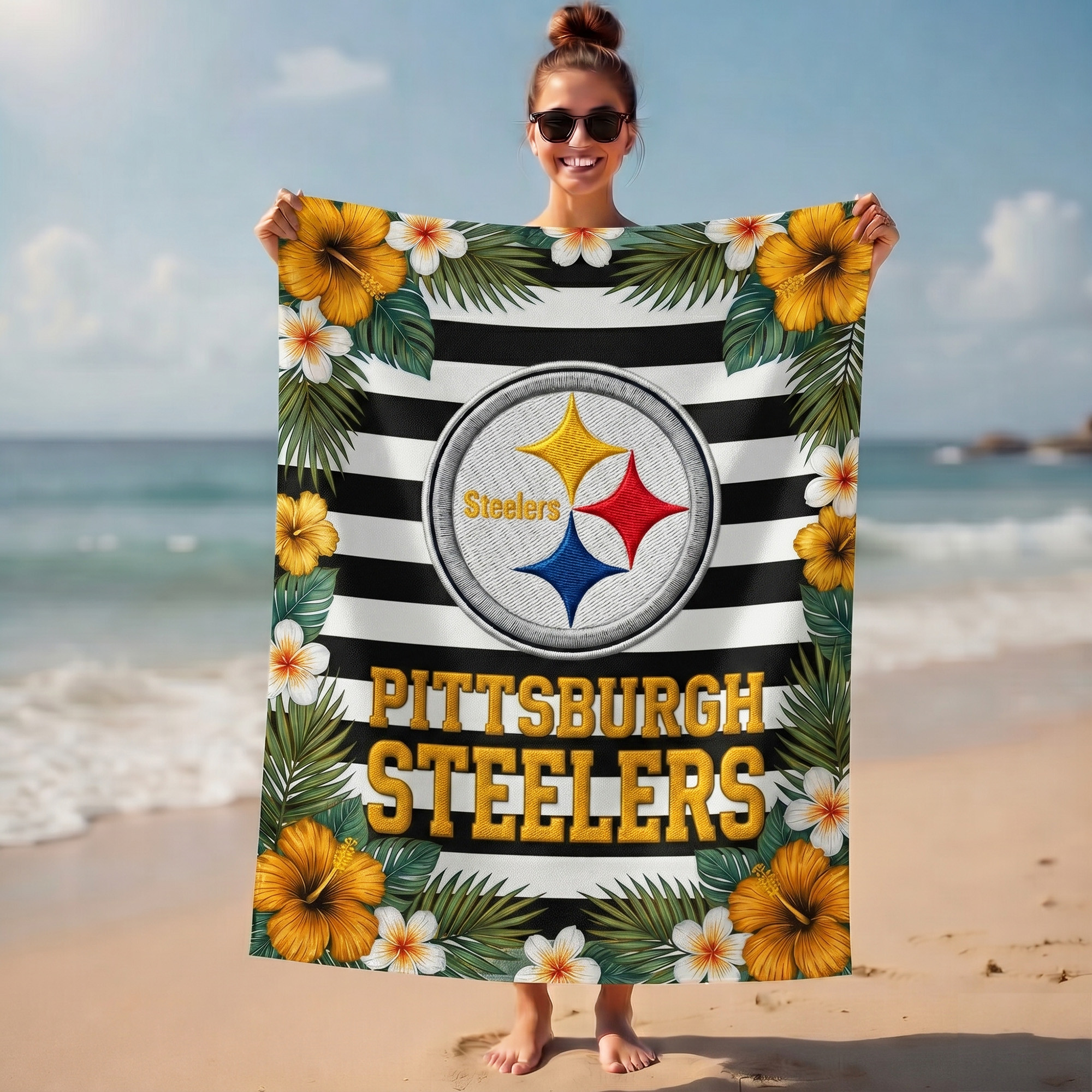 Pittsburgh Steelers | Premium NFL Tropical Beach Towel TTH200550