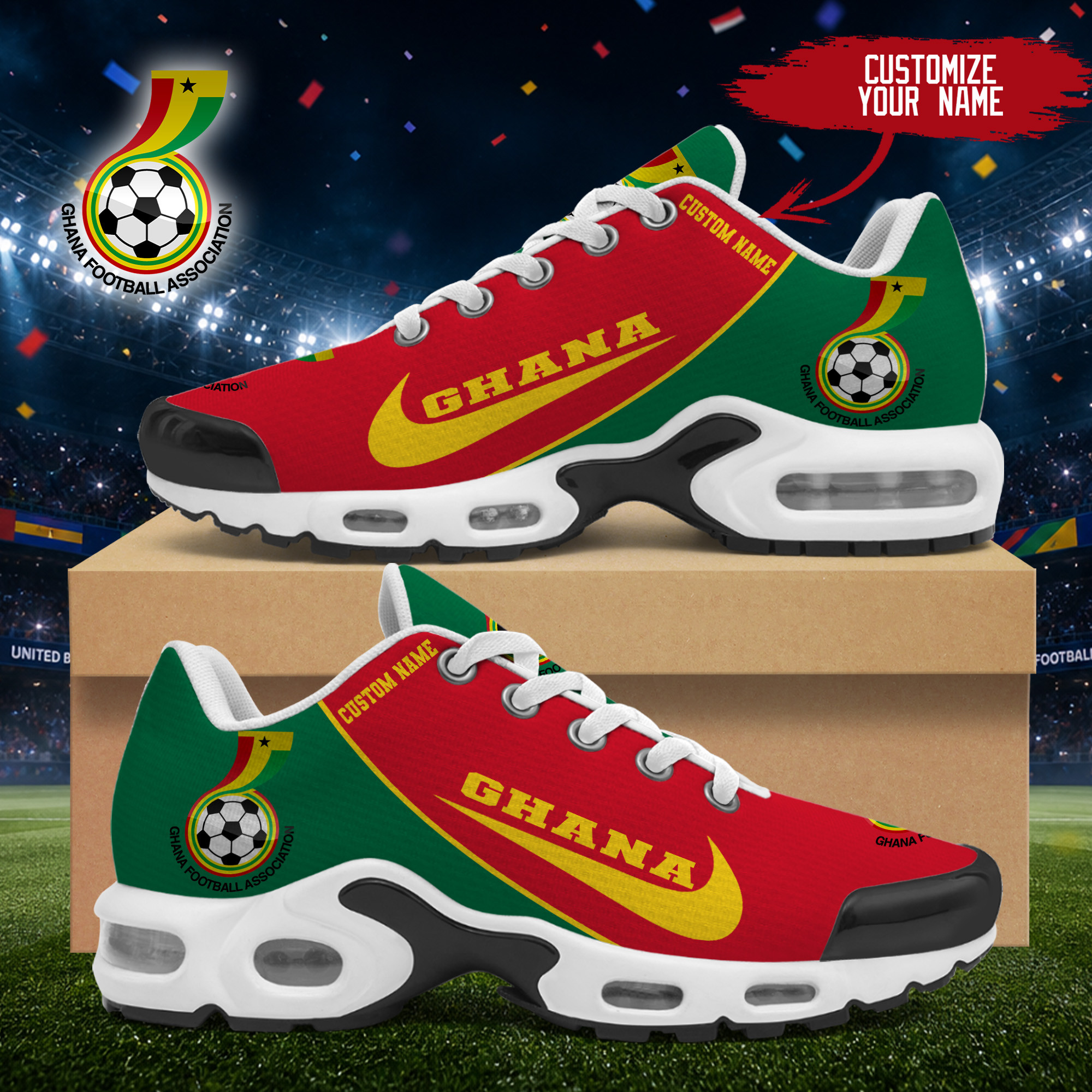 Ghana x Premium World Cup 2026 Pride of the Game Air Max Shoes – Limited Edition TTH190521 - Image 2