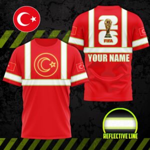 Turkey | Premium World Cup 2026 Hi Vis Safety 3D Shirt TTH200570
