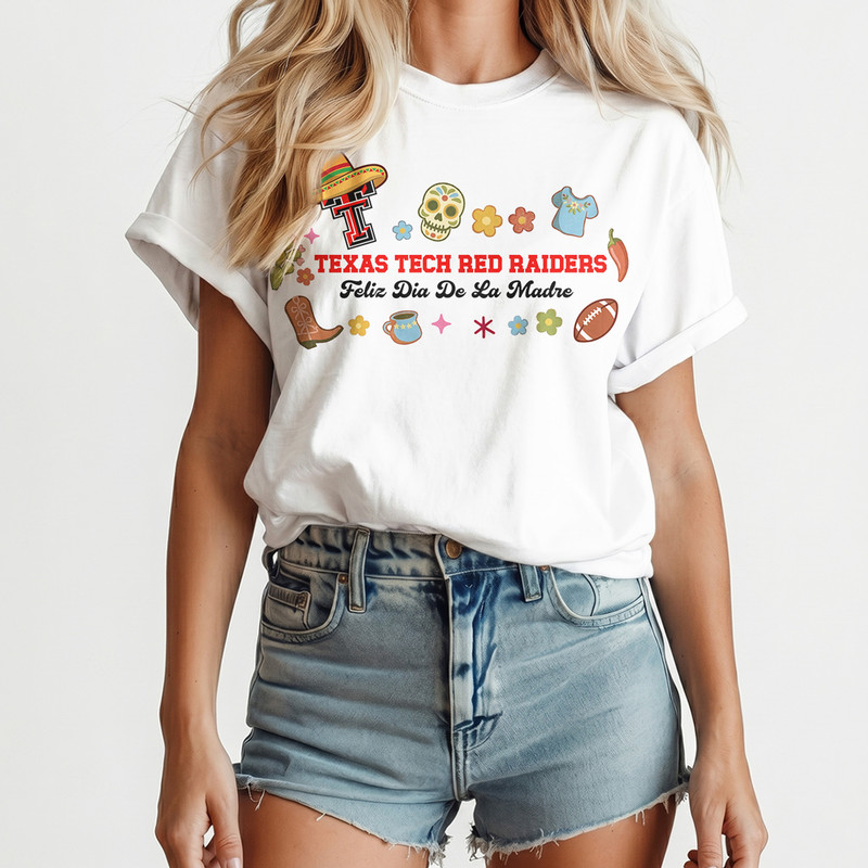 Texas Tech Red Raiders | Premium NCAA Dia De La Madre 3D T-Shirt TTH210510