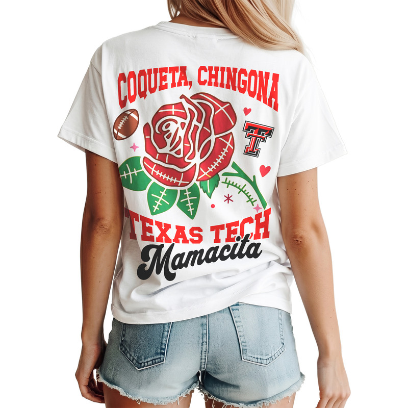 Texas Tech Red Raiders | Premium NCAA Dia De La Madre 3D T-Shirt TTH210510 - Image 2