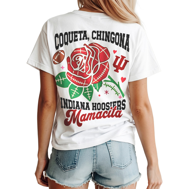 Indiana Hoosiers | Premium NCAA Dia De La Madre 3D T-Shirt TTH210510 - Image 2