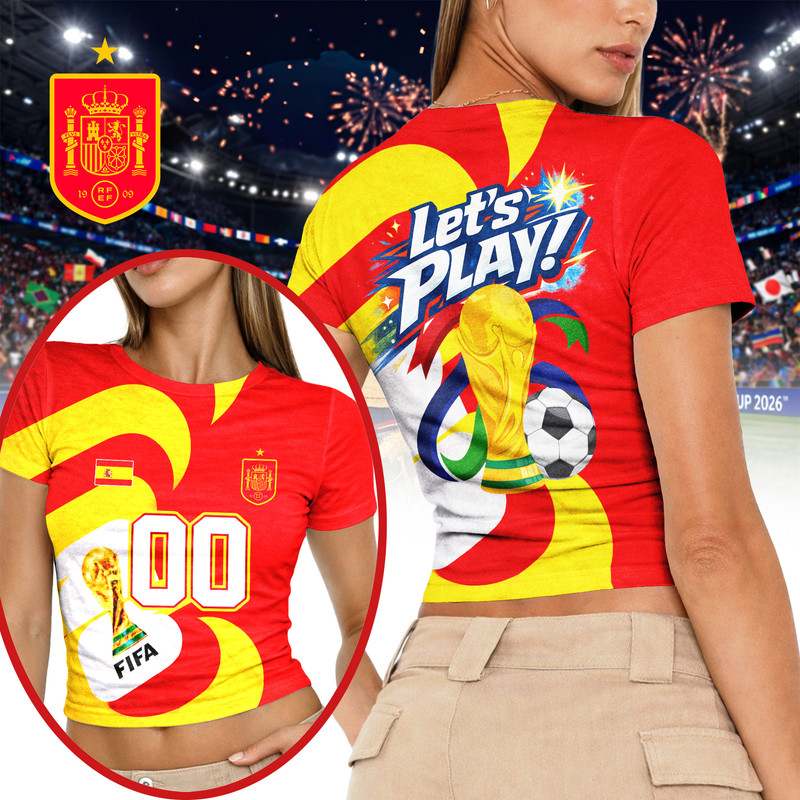 Spain | Premium World Cup 2026 FIFA 3D Baby Tee TTH200596 - Image 2