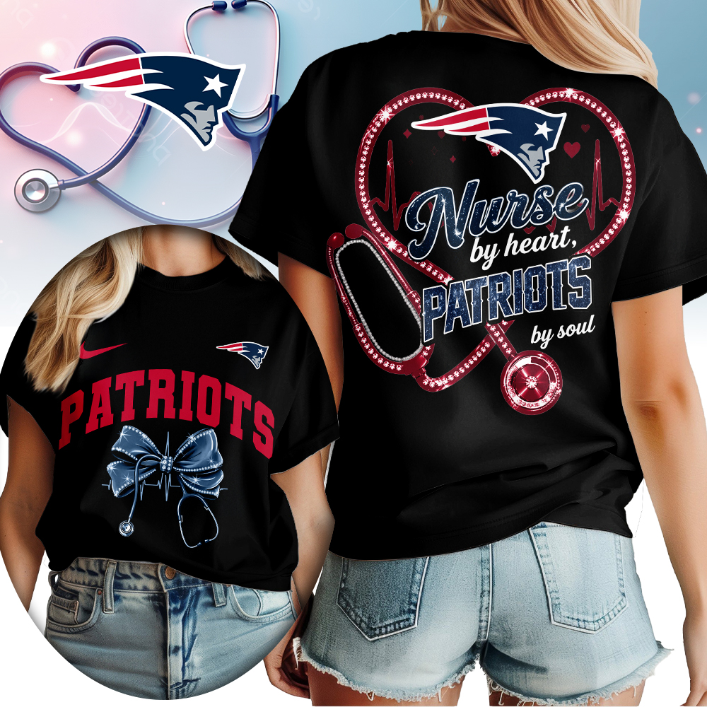 New England Patriots | Premium NFL Nurse By Heart Women Shirt TTH200573