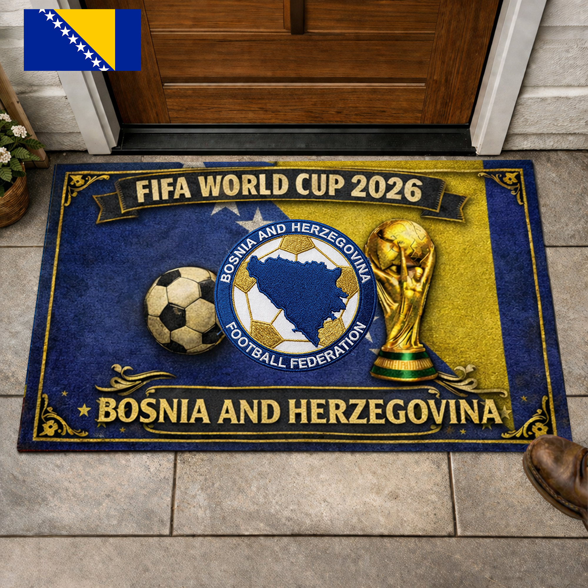 Bosnia and Herzegovina | Premium World Cup 2026 Doormat TTH200563 - Image 2