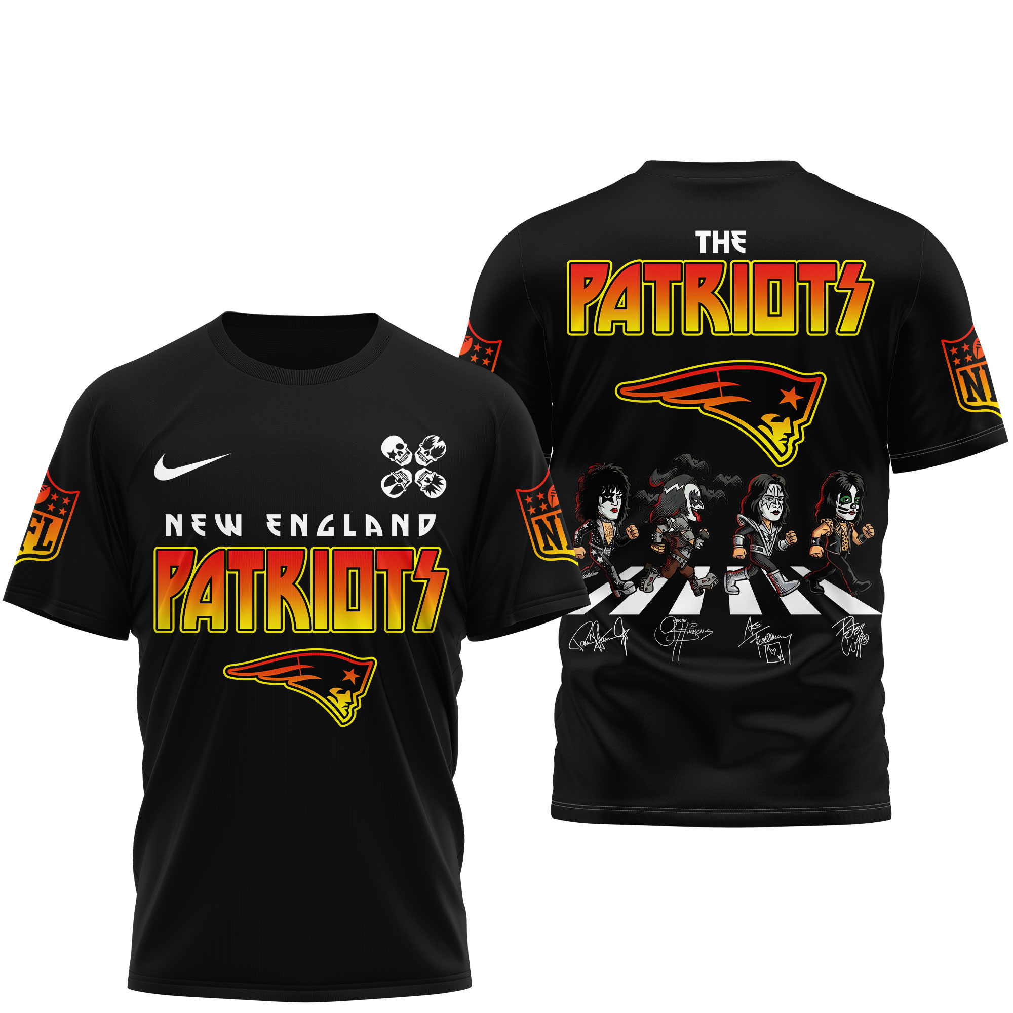 New England Patriots | Premium NFL Rock and Roll All Nite 3D Shirt TTH200574