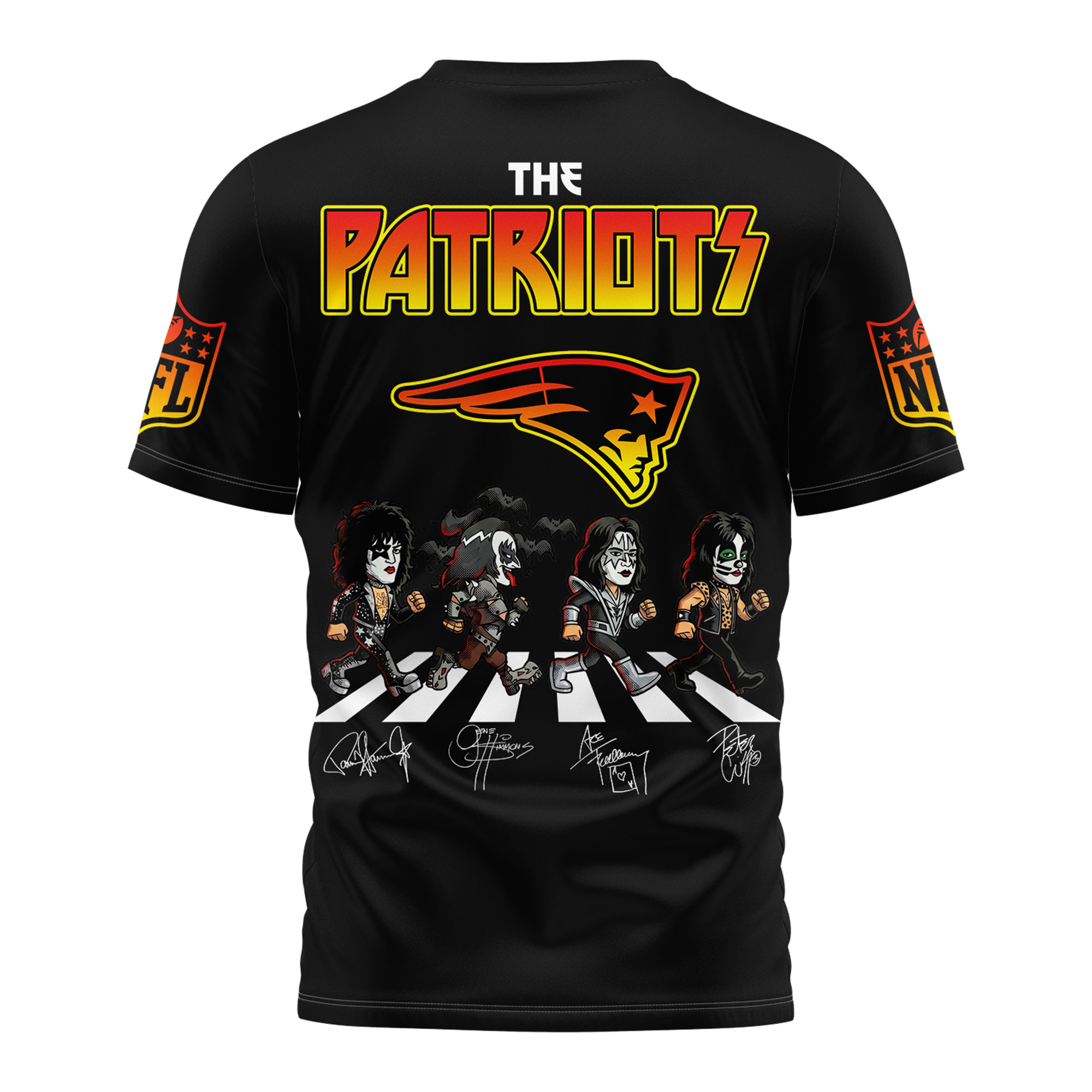 New England Patriots | Premium NFL Rock and Roll All Nite 3D Shirt TTH200574 - Image 4