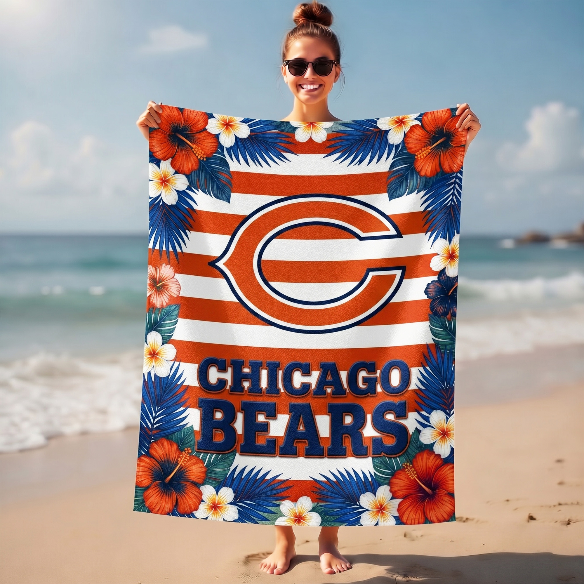 Chicago Bears | Premium NFL Tropical Beach Towel TTH200550