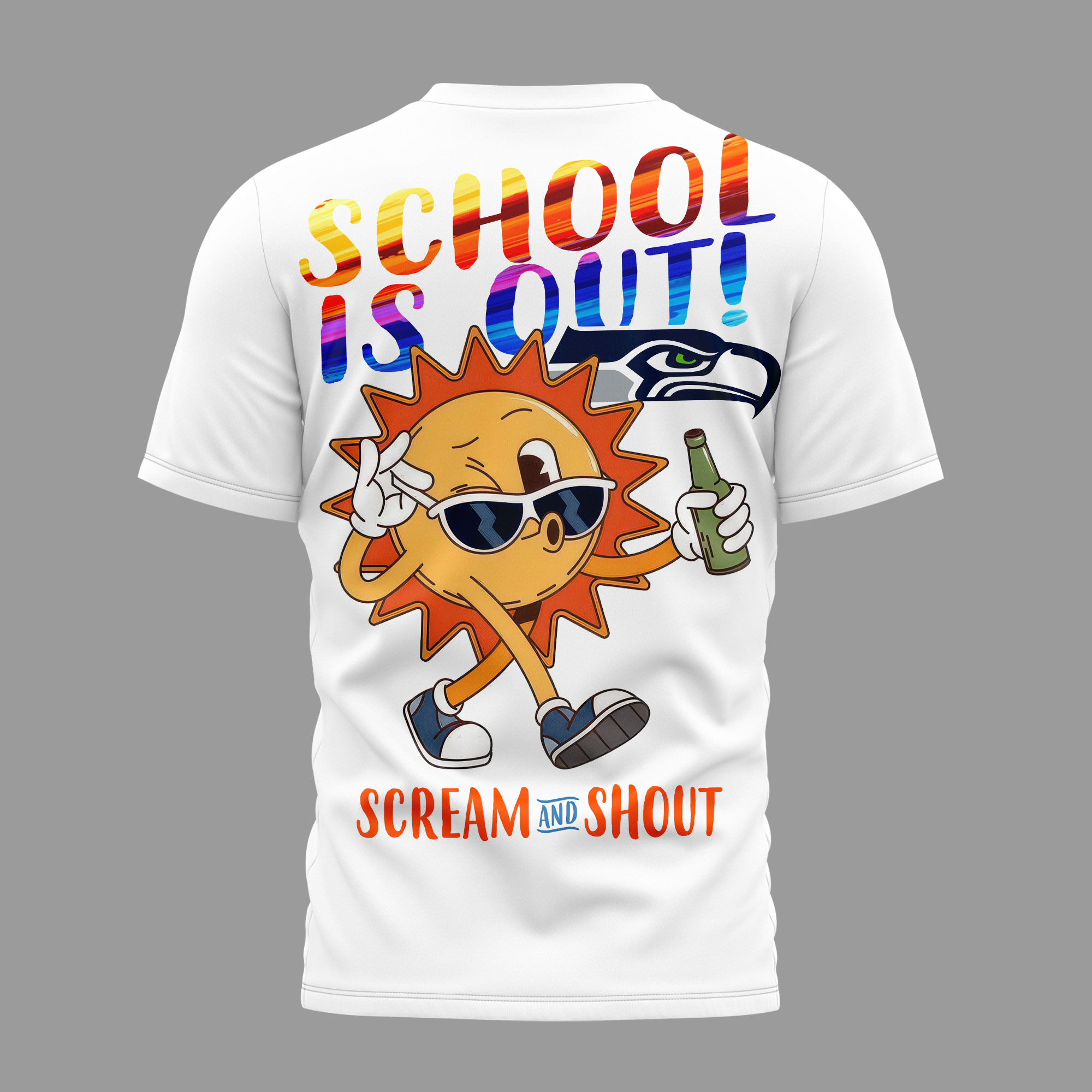 Seattle Seahawks | Premium NFL Hello Summer 3D T-Shirt TTH200595 - Image 3