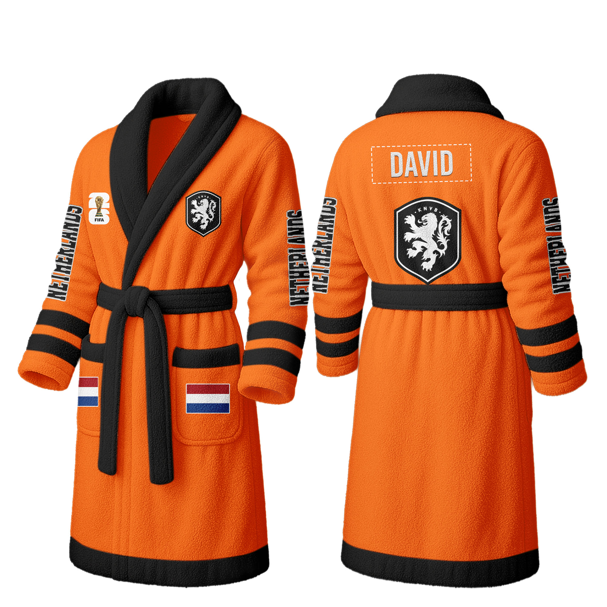 Netherlands | Premium World Cup 2026 Fleece Bathrobe TTH200558