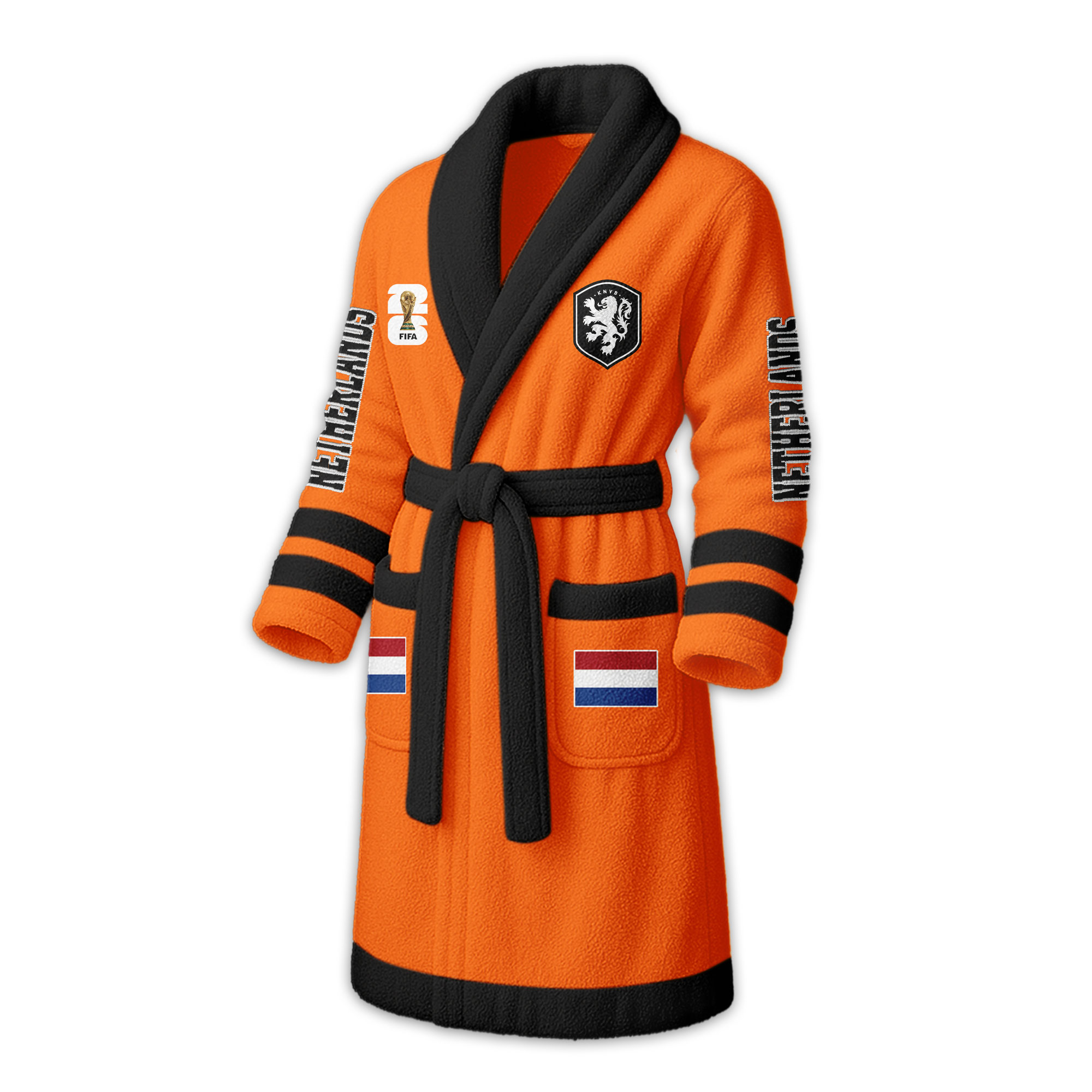 Netherlands | Premium World Cup 2026 Fleece Bathrobe TTH200558 - Image 4