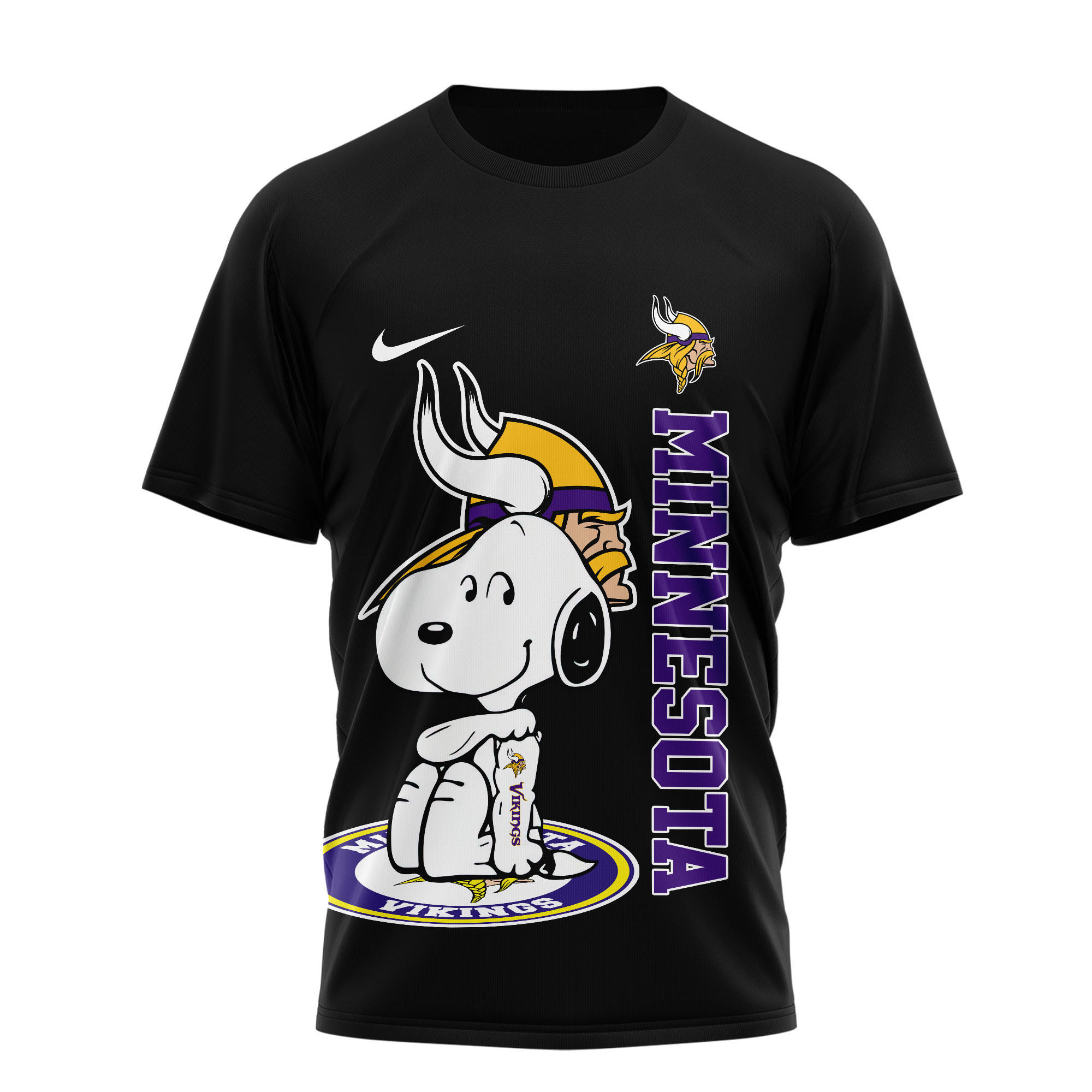 Minnesota Vikings | Premium NFL Snoopy Graphic 3D T-Shirt TTH200590