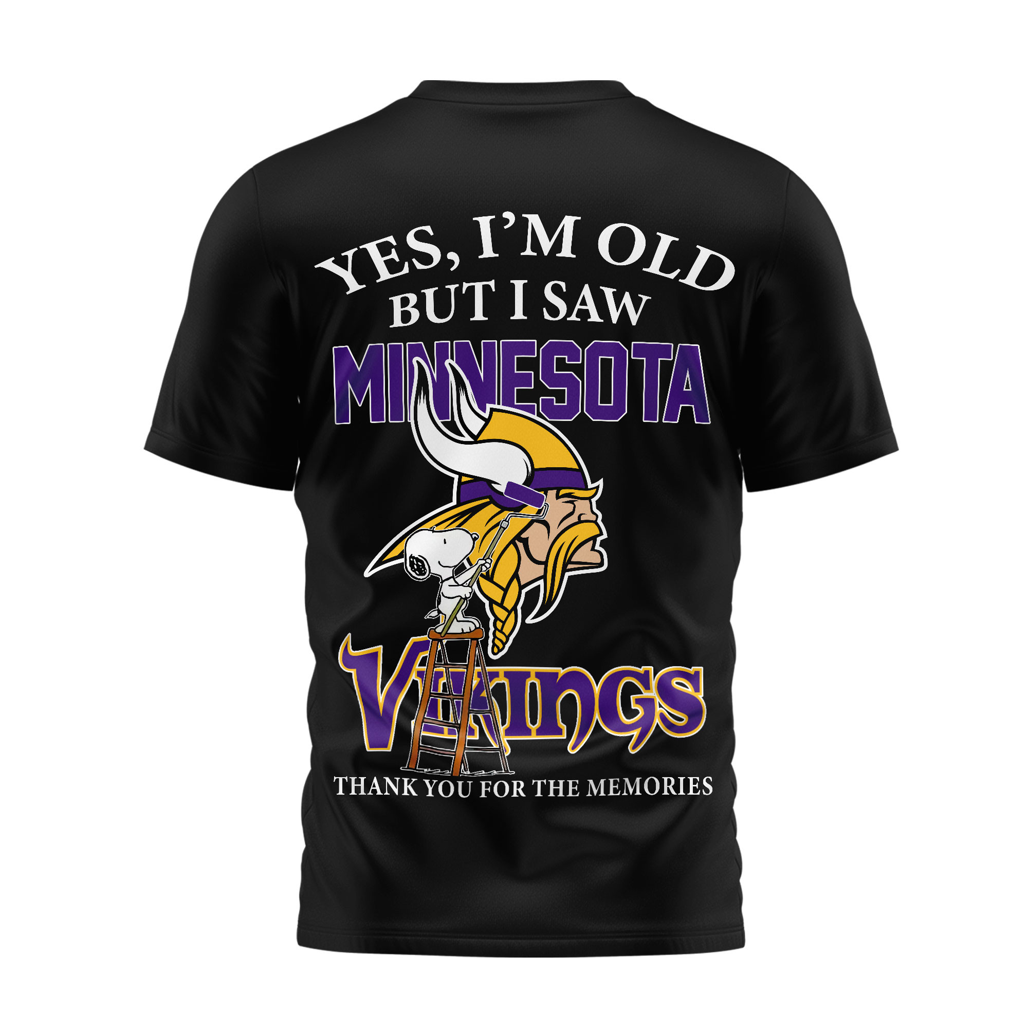Minnesota Vikings | Premium NFL Snoopy Graphic 3D T-Shirt TTH200590 - Image 3