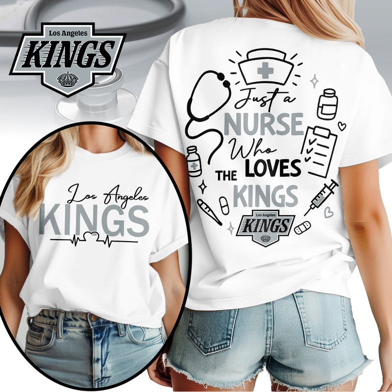 Los Angeles Kings | Premium NHL Fan Nurse 3D Shirt TTH200598 - Image 2